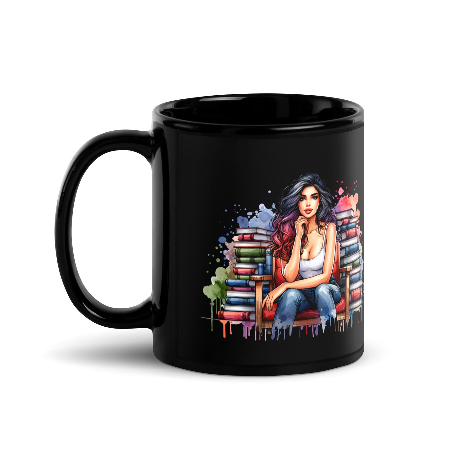 My Schedule is Fully Booked Black Glossy Mug