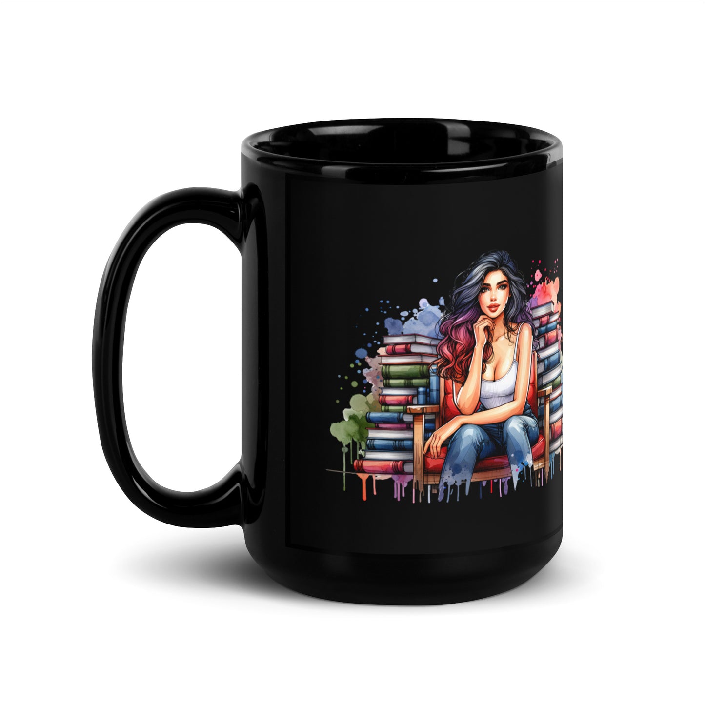 My Schedule is Fully Booked Black Glossy Mug