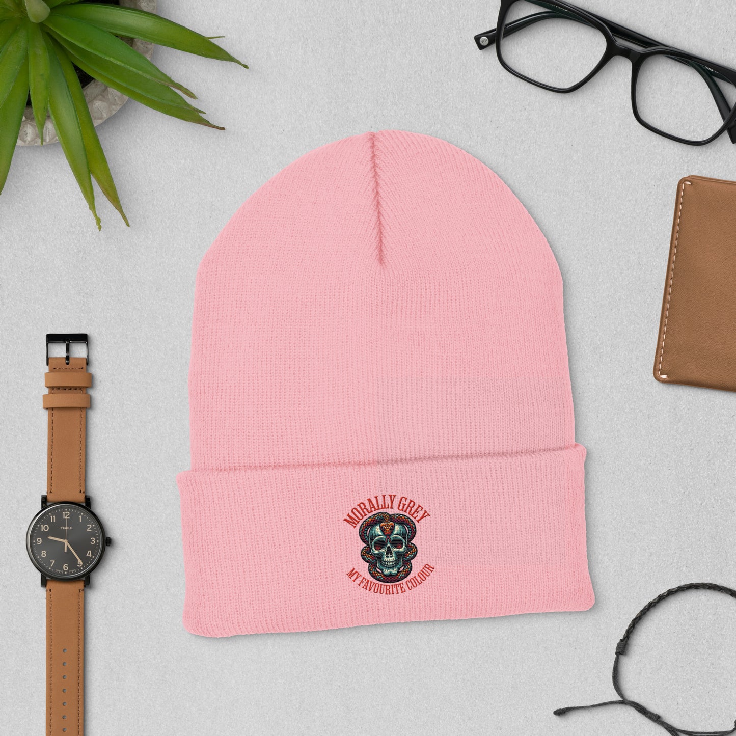 Morally Grey Beanie - Bookslut Shirts