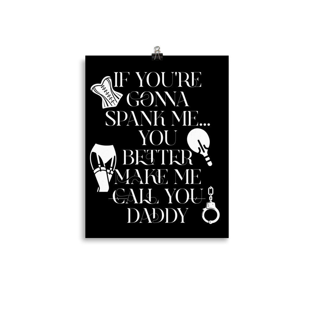 Spank Me Daddy Poster
