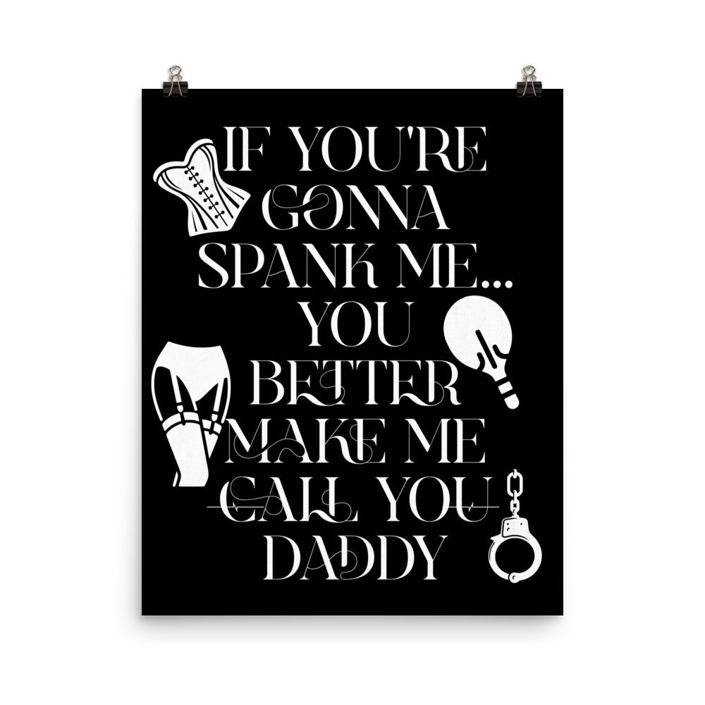 Spank Me Daddy Poster