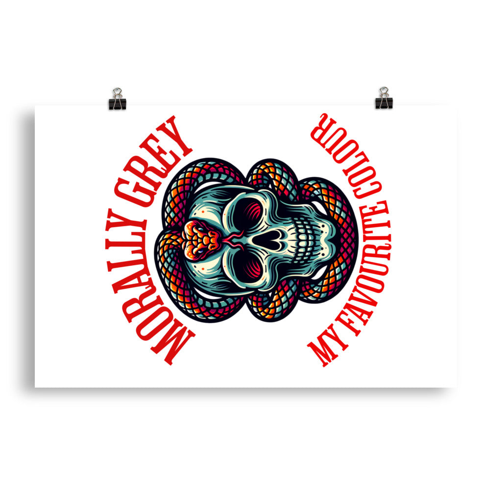 Morally Grey Poster - Bookslut Shirts