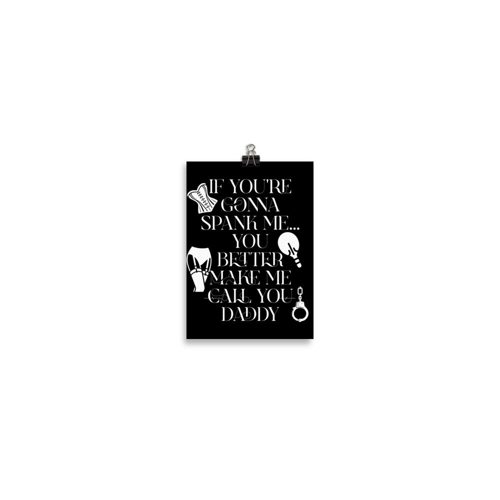 Spank Me Daddy Poster