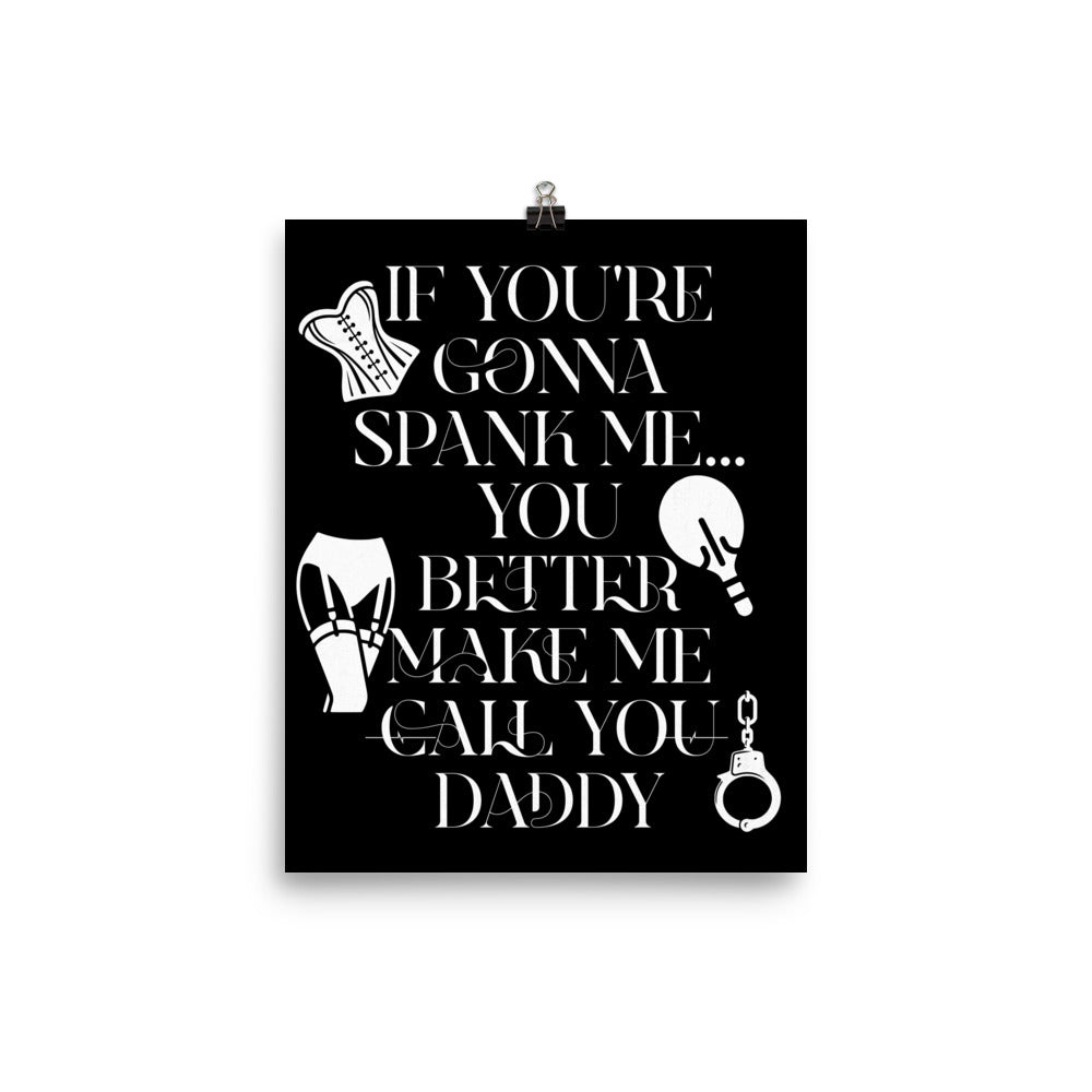 Spank Me Daddy Poster