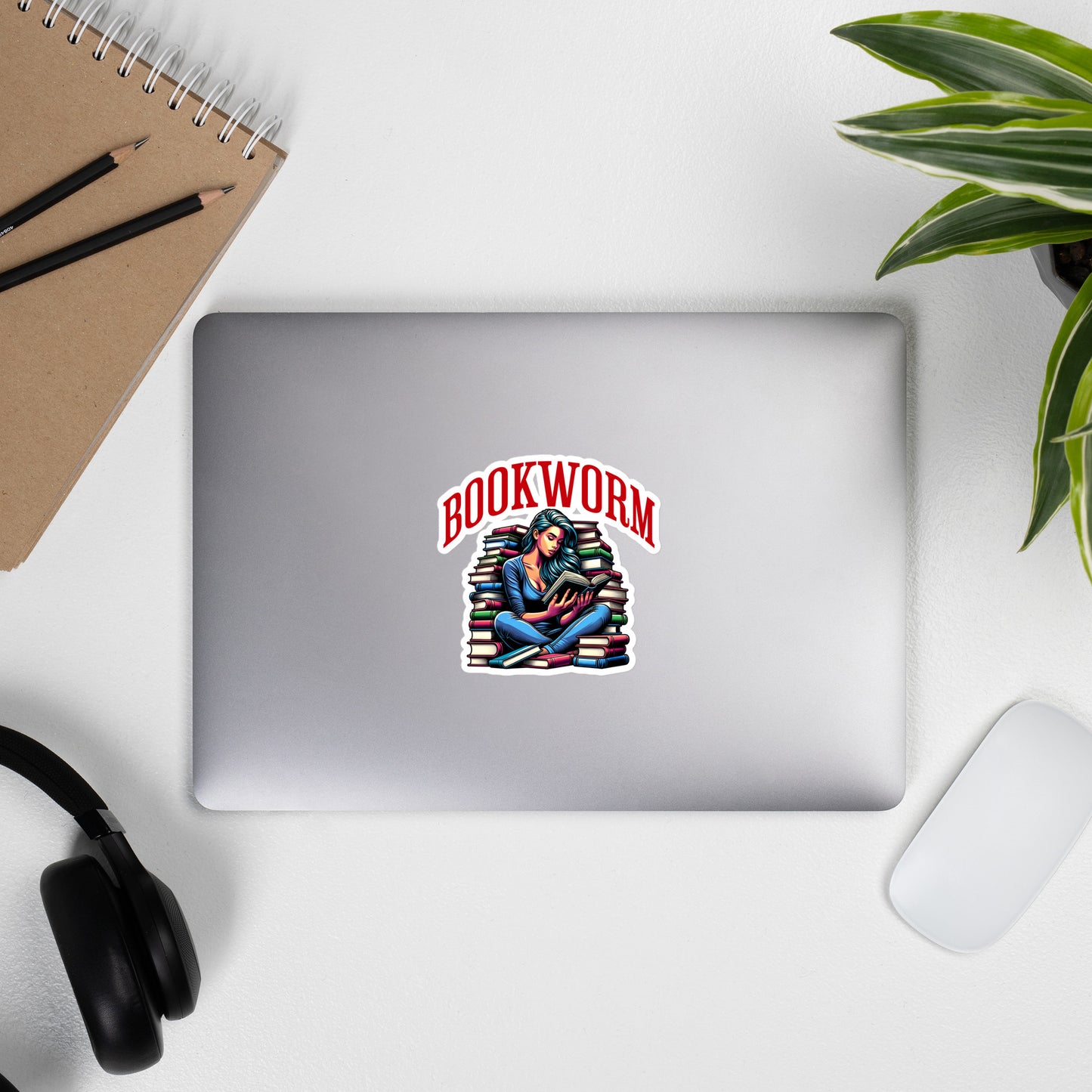 Bookworm stickers - Bookslut Shirts