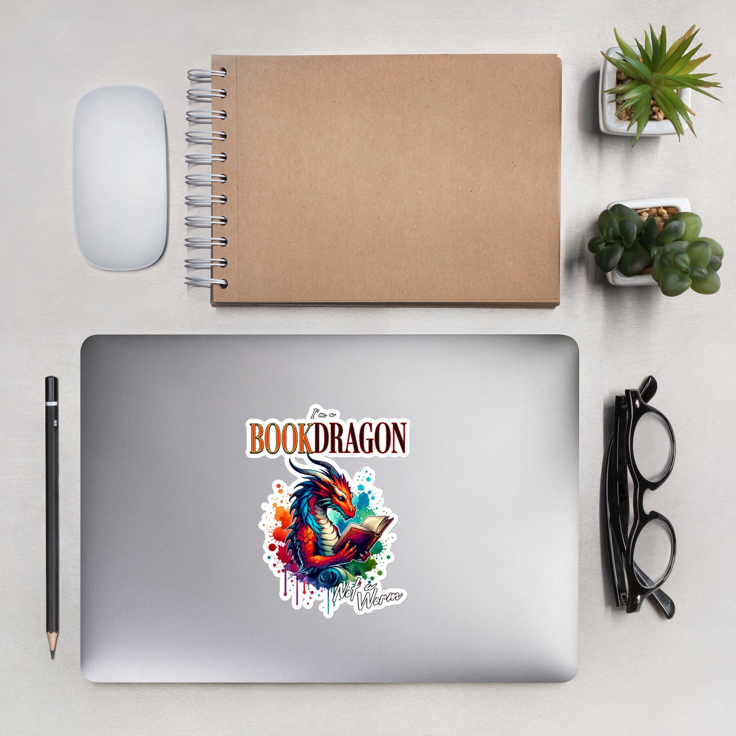 I'm a Book Dragon Stickers