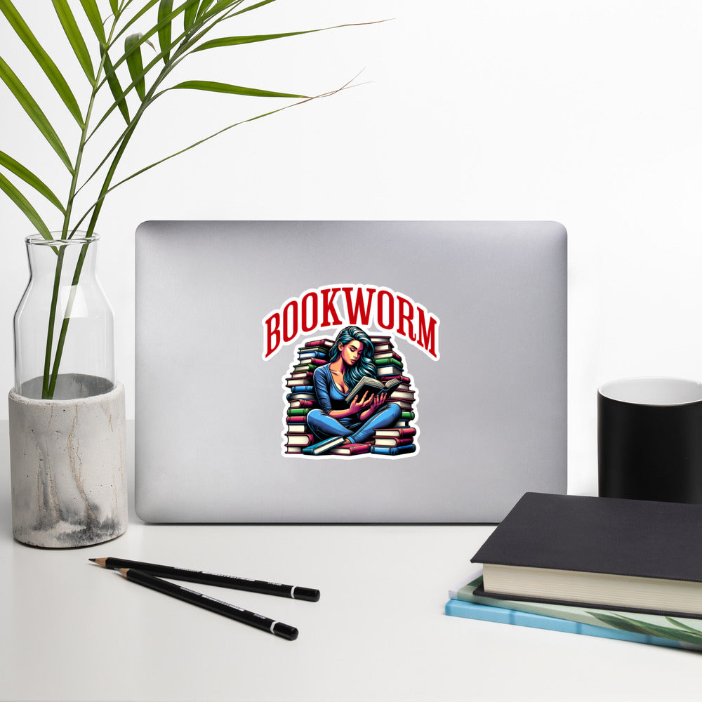 Bookworm stickers - Bookslut Shirts
