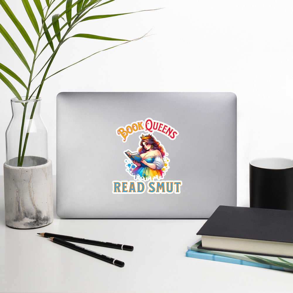 Book Queens Read Smut Bubble-free stickers