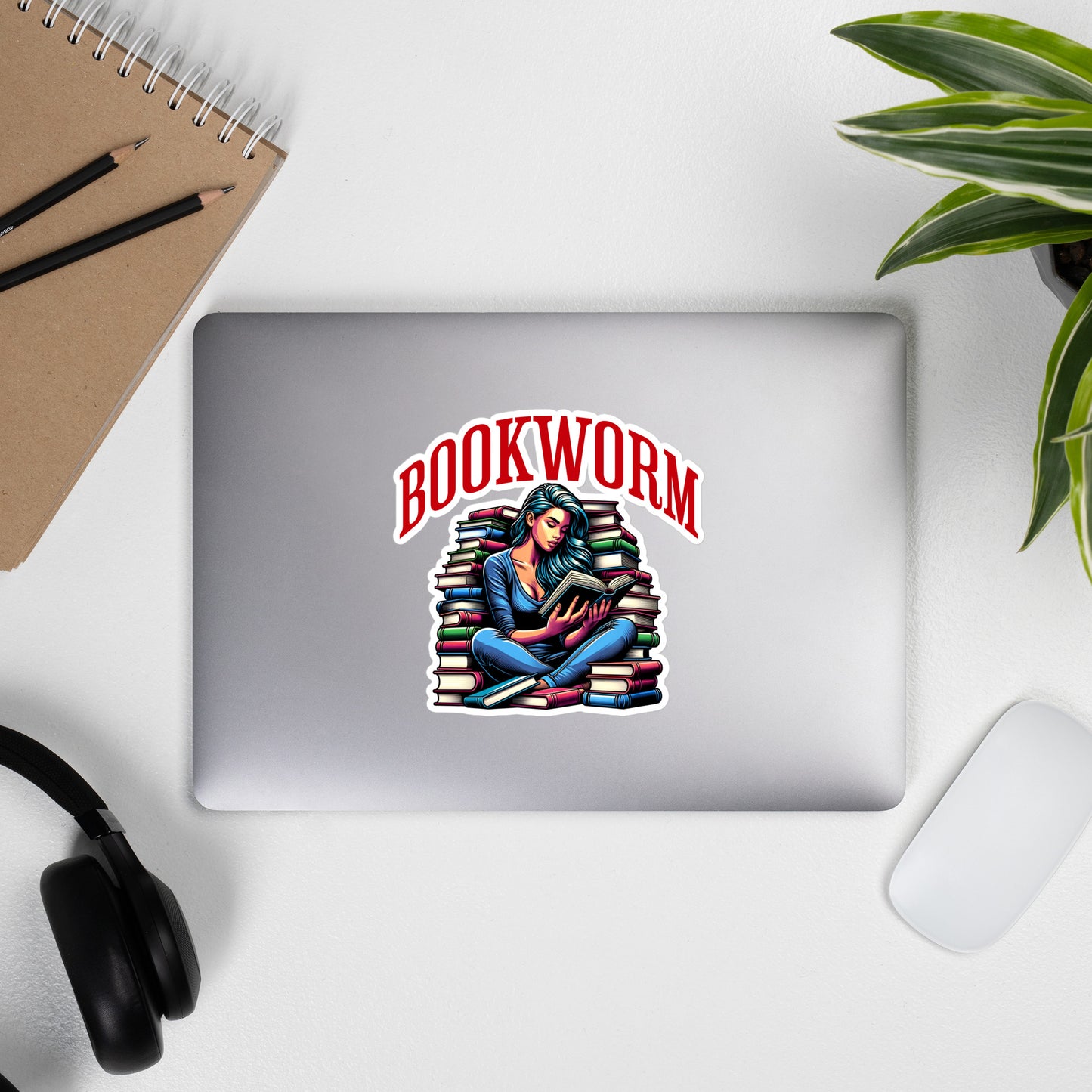 Bookworm stickers - Bookslut Shirts
