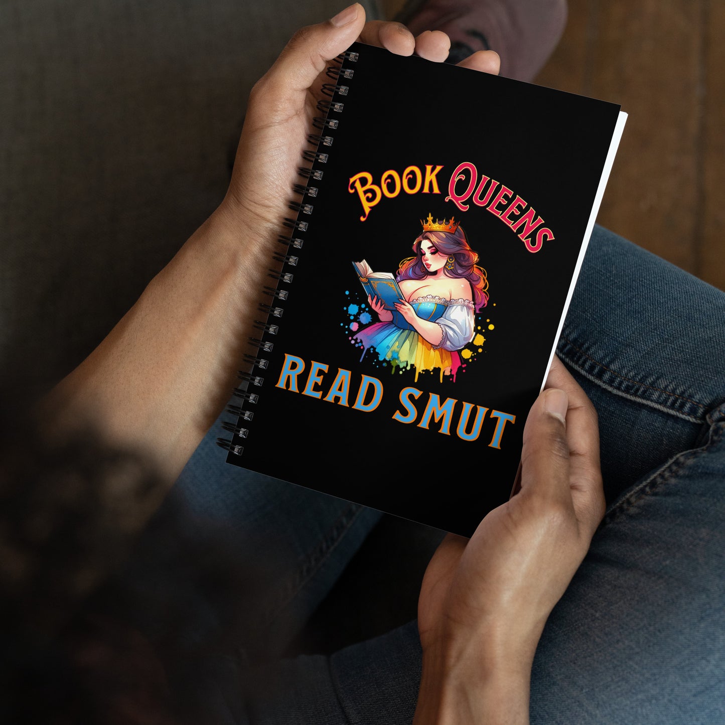 Book Queens Read Smut Spiral notebook