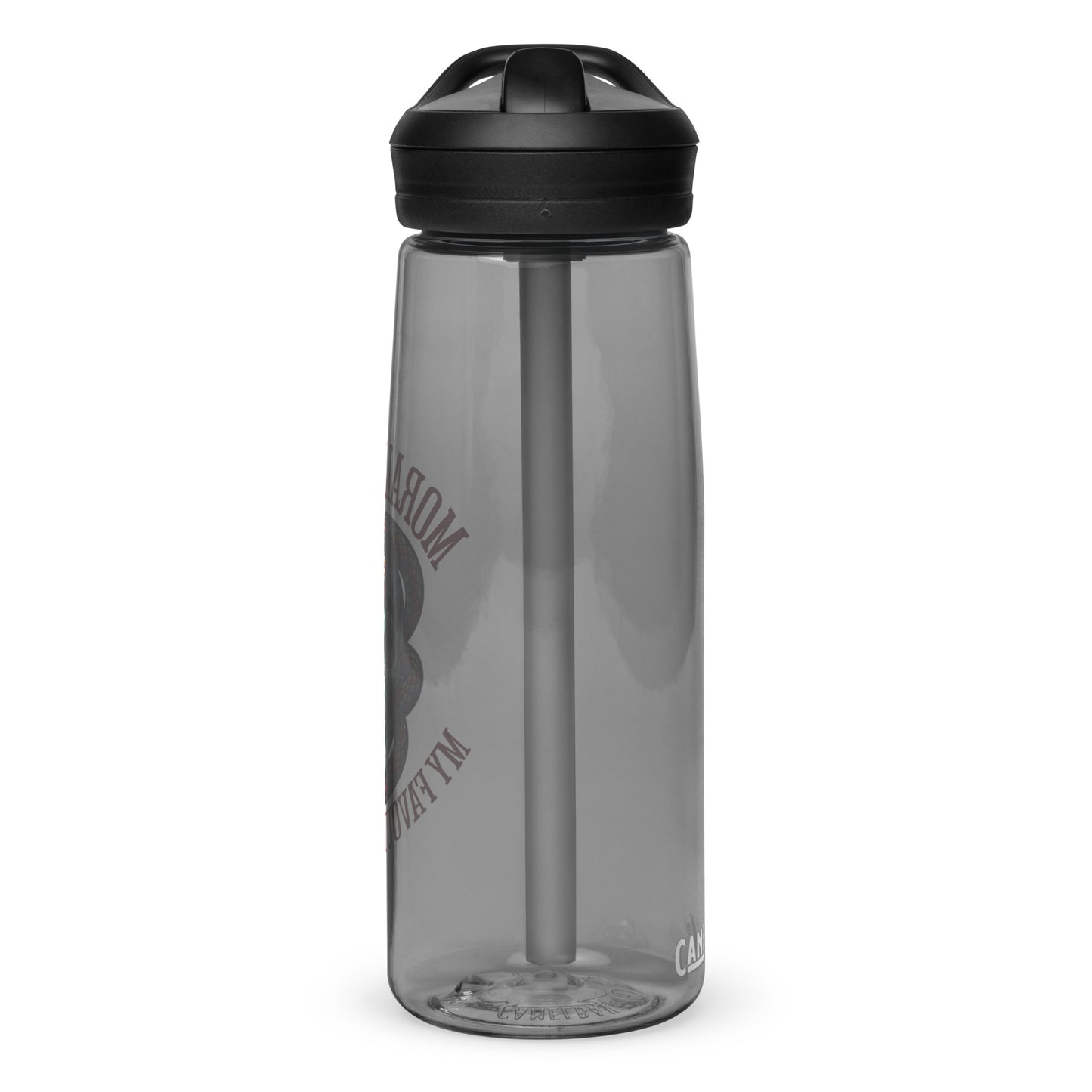 Morally Grey water bottle - Bookslut Shirts