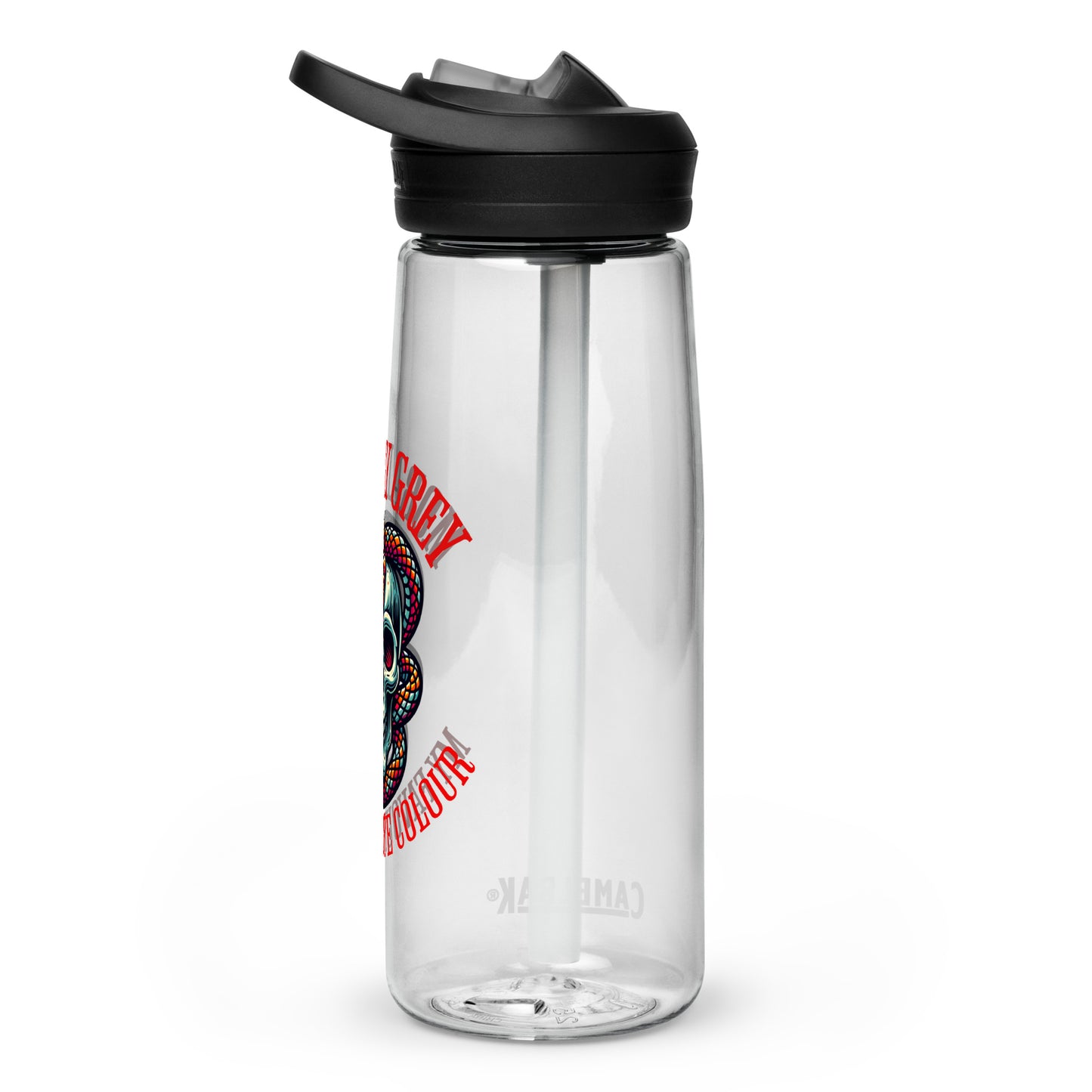 Morally Grey water bottle - Bookslut Shirts