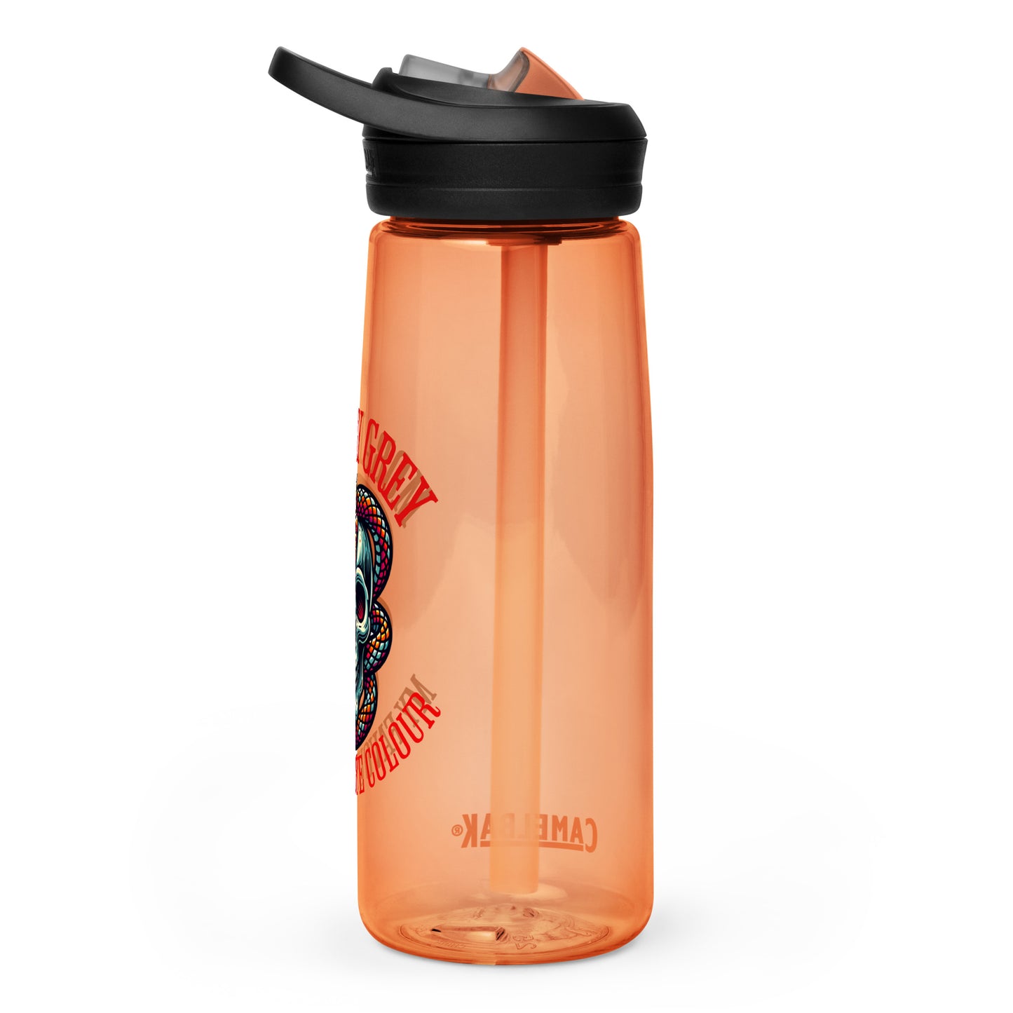 Morally Grey water bottle - Bookslut Shirts
