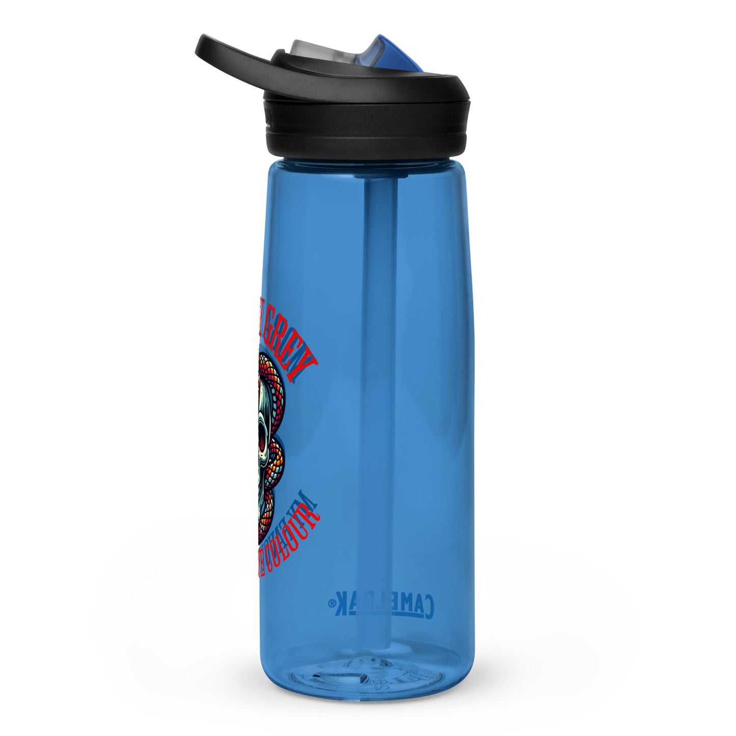 Morally Grey water bottle - Bookslut Shirts