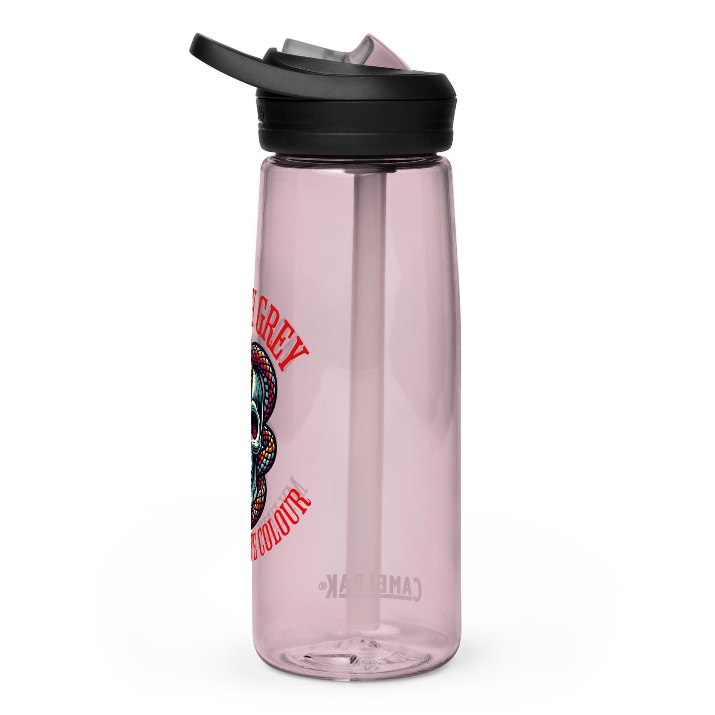 Morally Grey water bottle - Bookslut Shirts