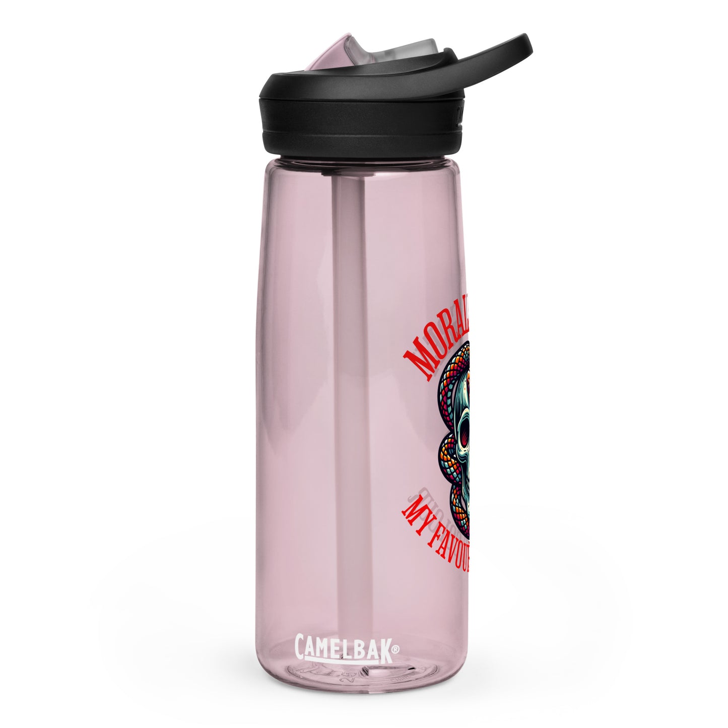 Morally Grey water bottle - Bookslut Shirts