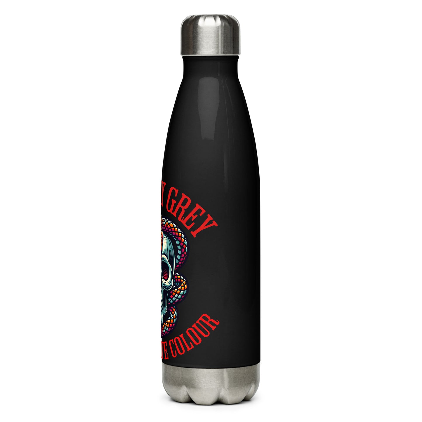 Morally Grey Water Bottle - Bookslut Shirts