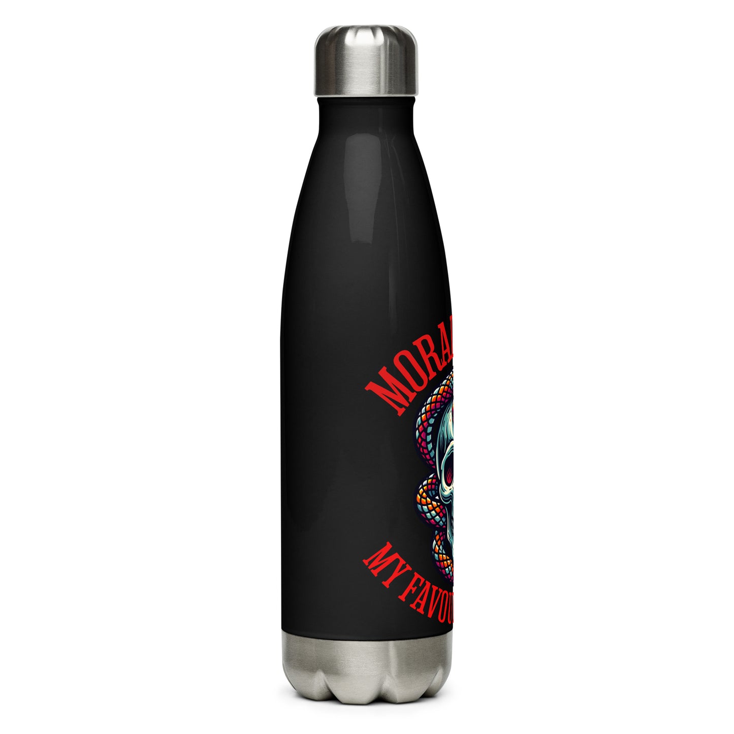 Morally Grey Water Bottle - Bookslut Shirts