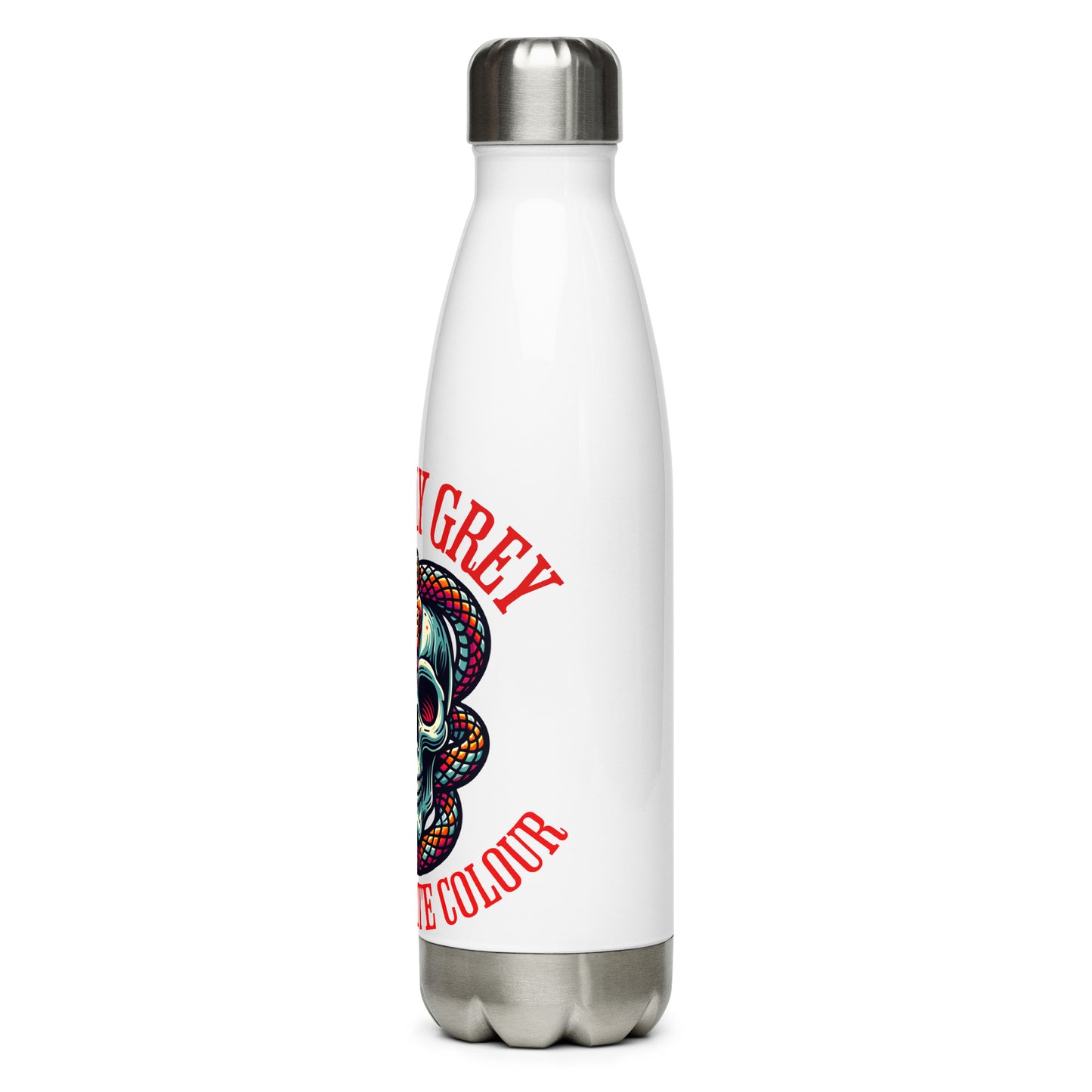 Morally Grey Water Bottle - Bookslut Shirts
