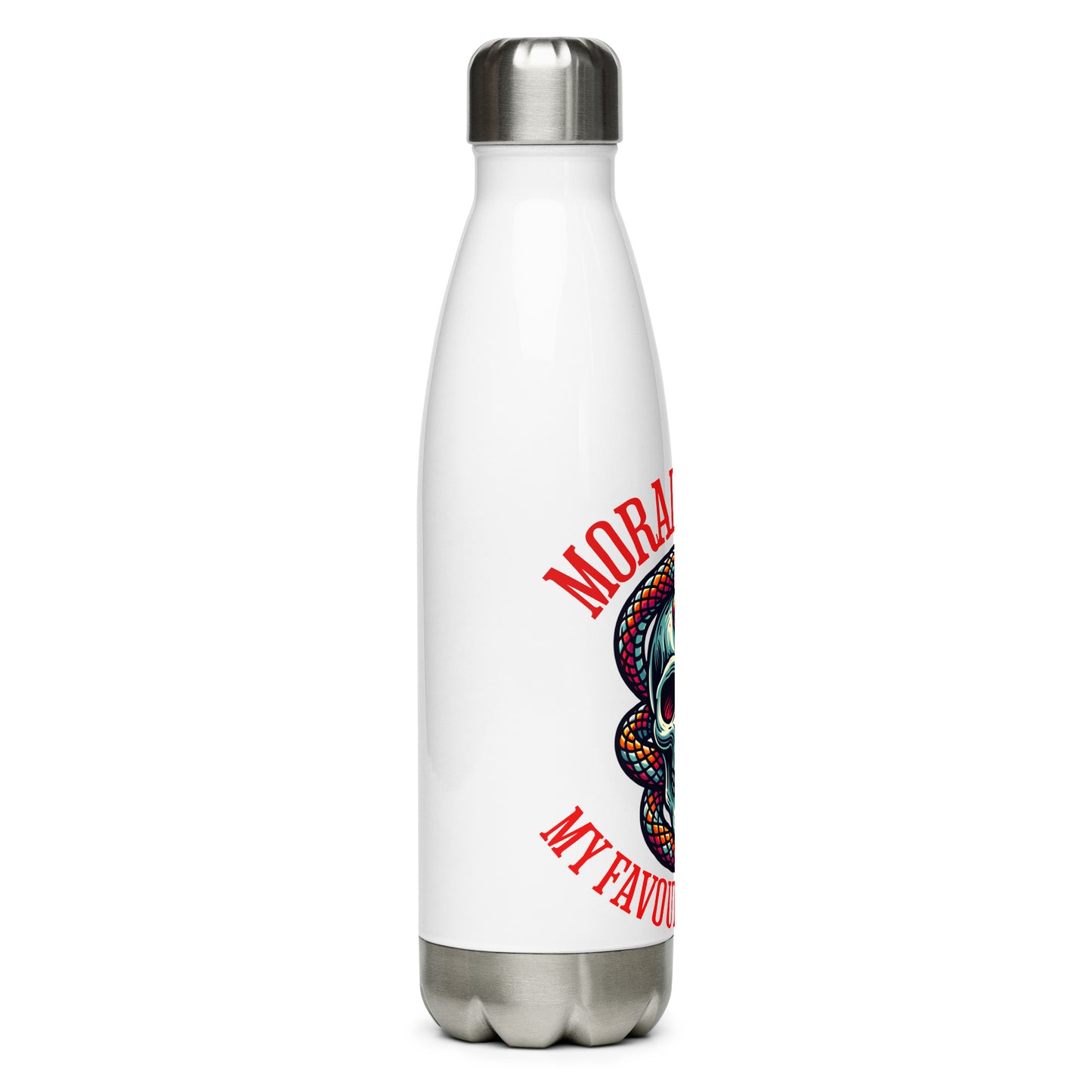 Morally Grey Water Bottle - Bookslut Shirts