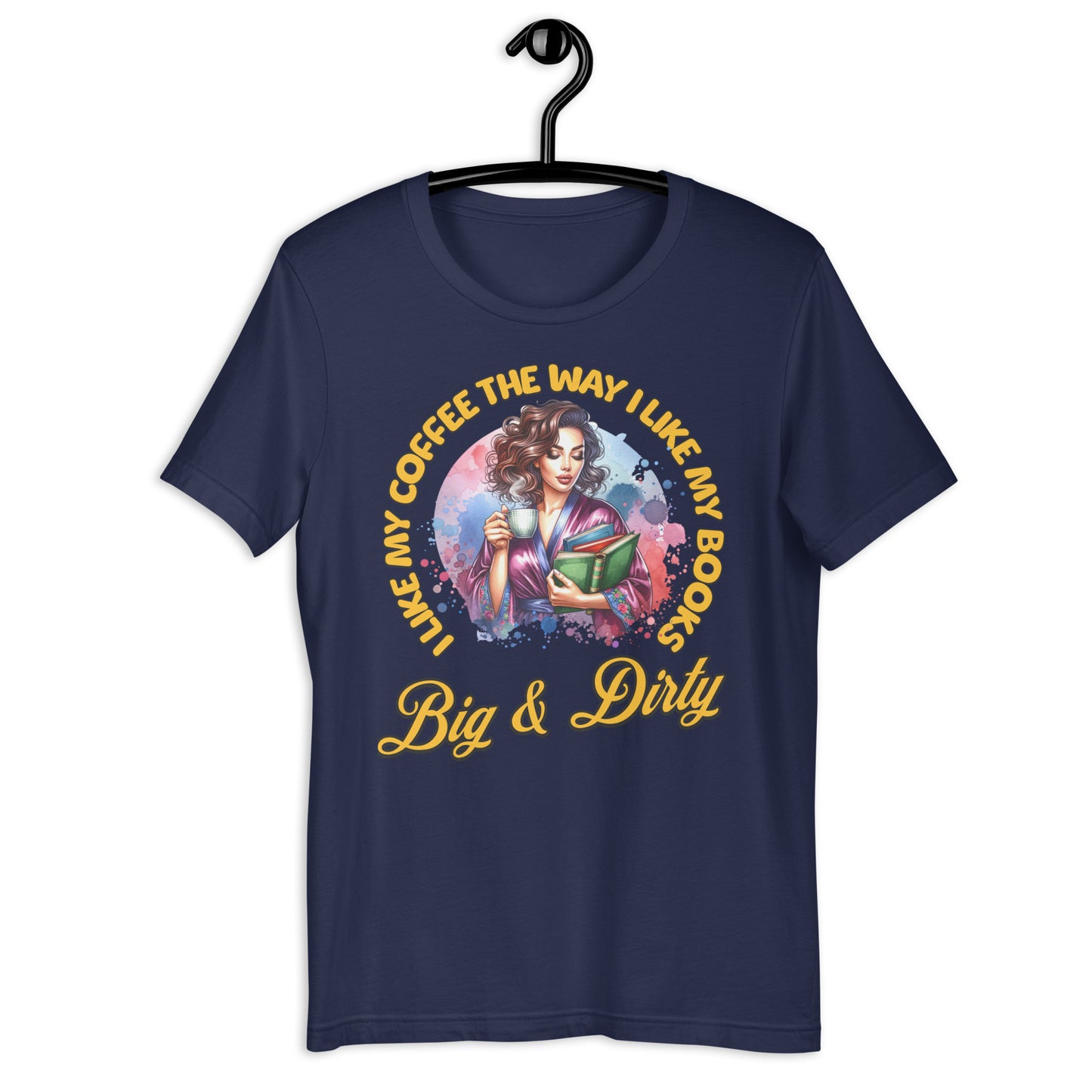 I Like my Coffee like i like my books Unisex t-shirt