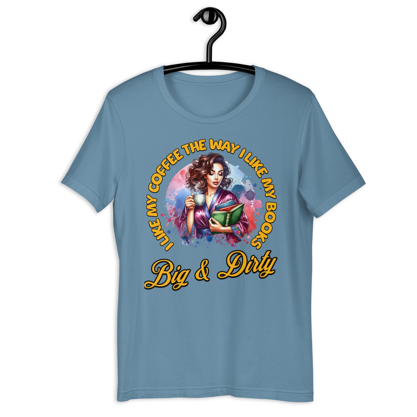 I Like my Coffee like i like my books Unisex t-shirt