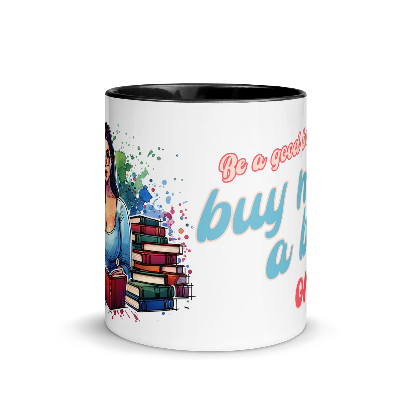 Buy Me Books Mug with Color Inside