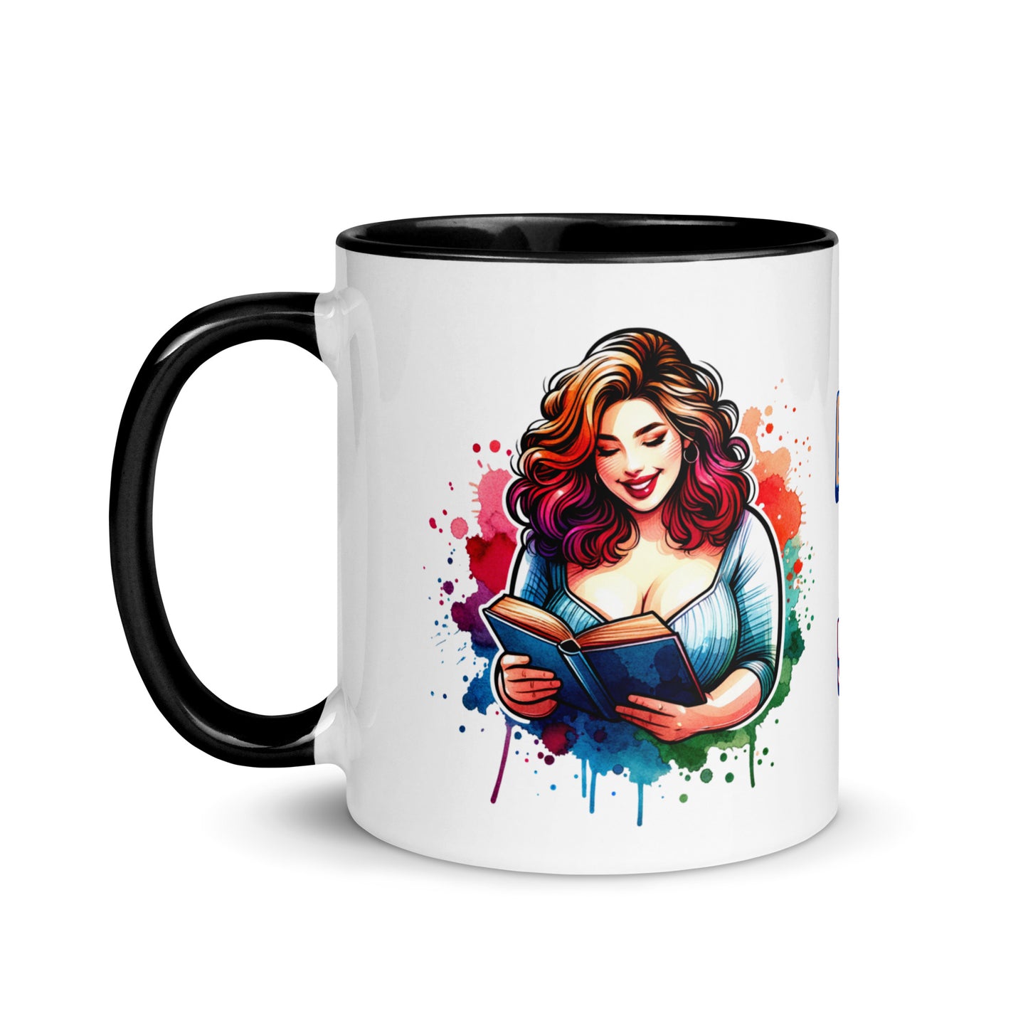 Books Make Me Happy, You Not So Much Mug with Color Inside