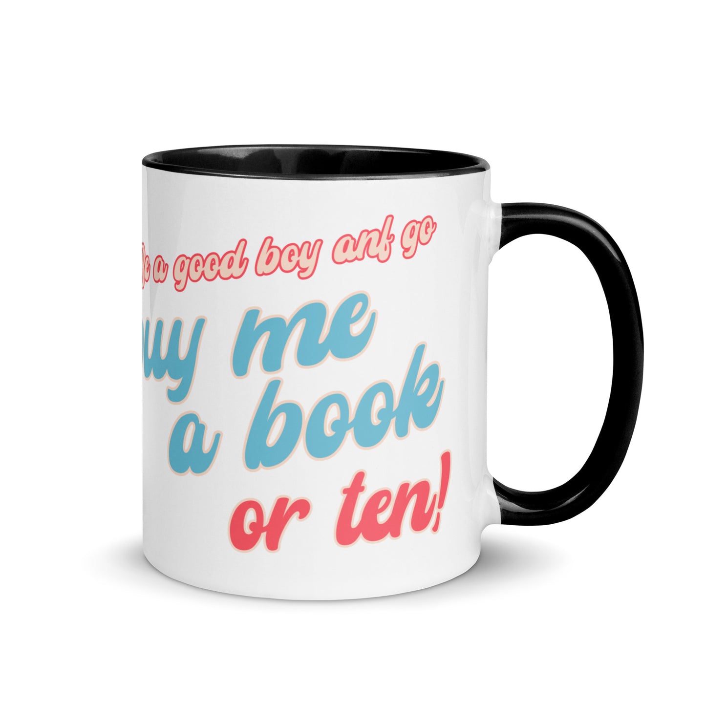 Buy Me Books Mug with Color Inside