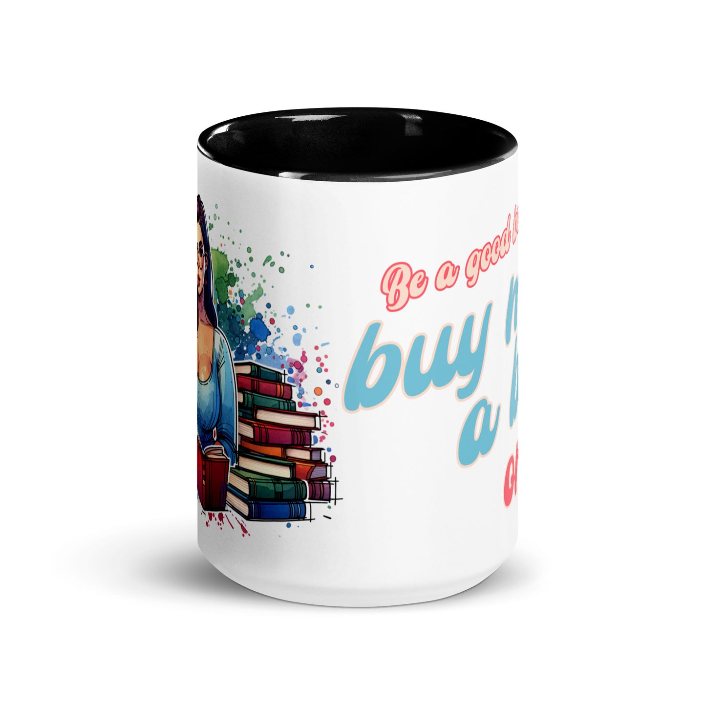 Buy Me Books Mug with Color Inside