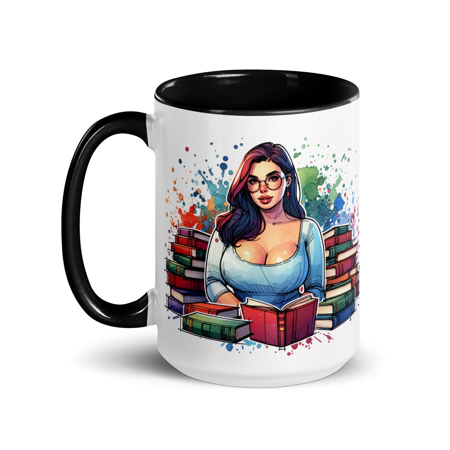 Buy Me Books Mug with Color Inside