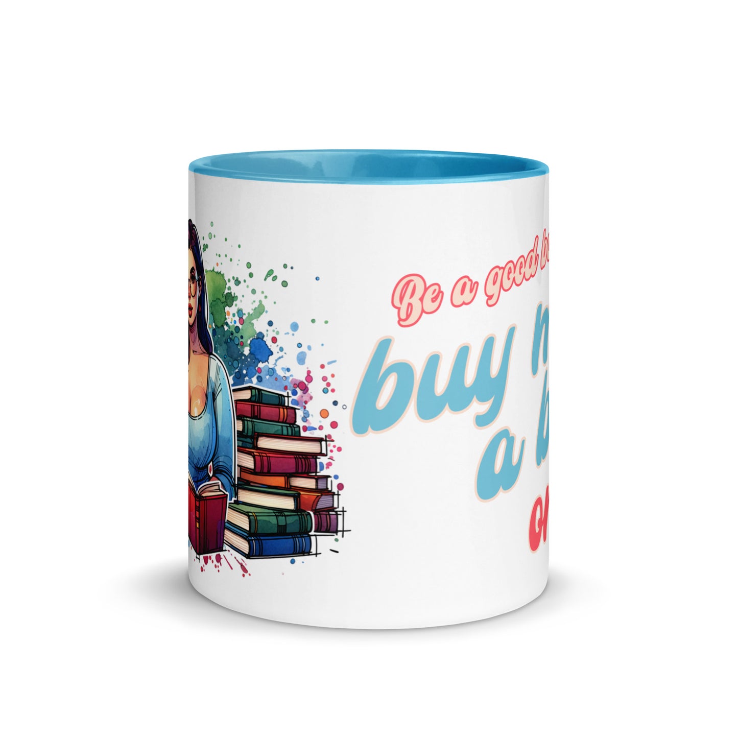 Buy Me Books Mug with Color Inside