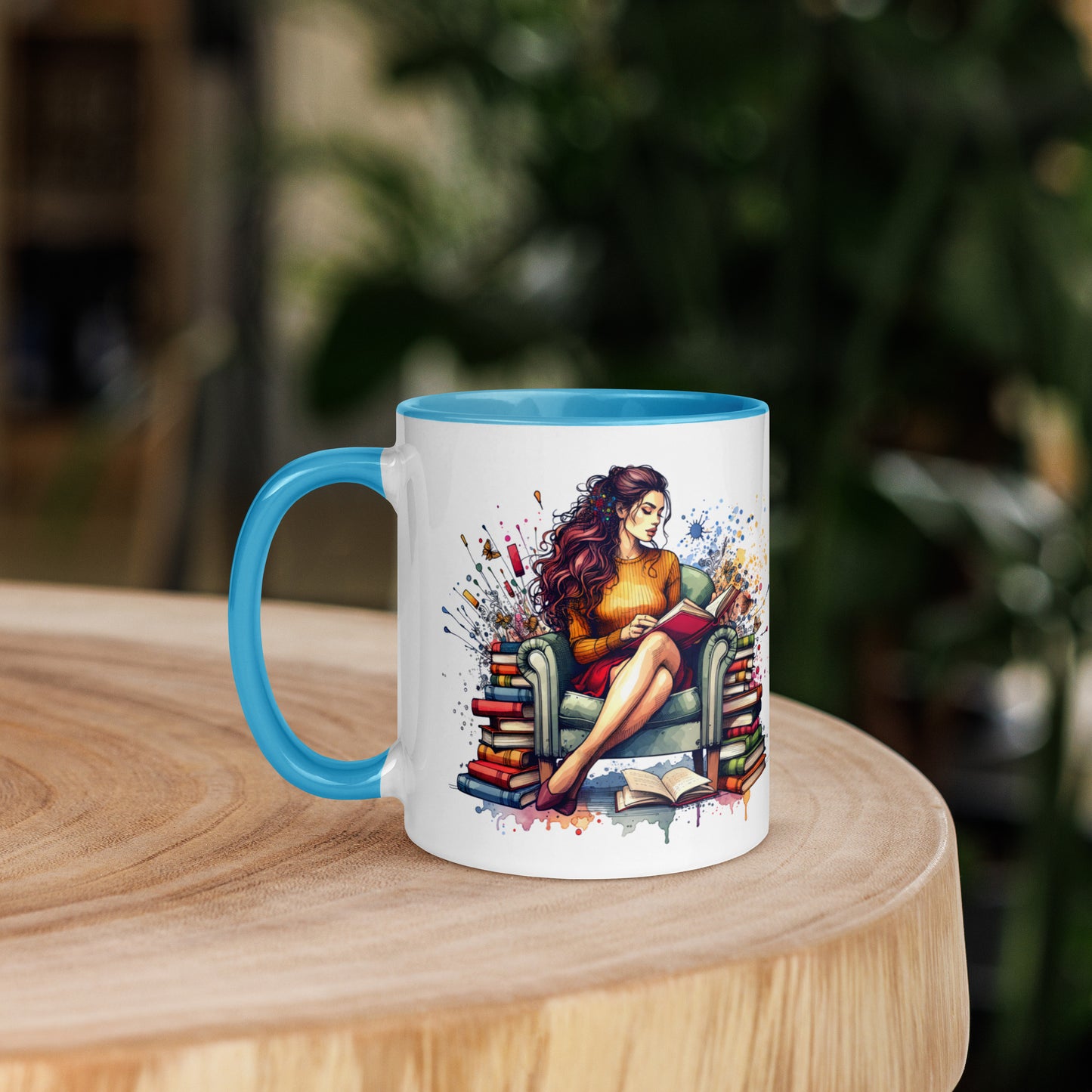 It's not hoarding if it's Books Mug with Color Inside