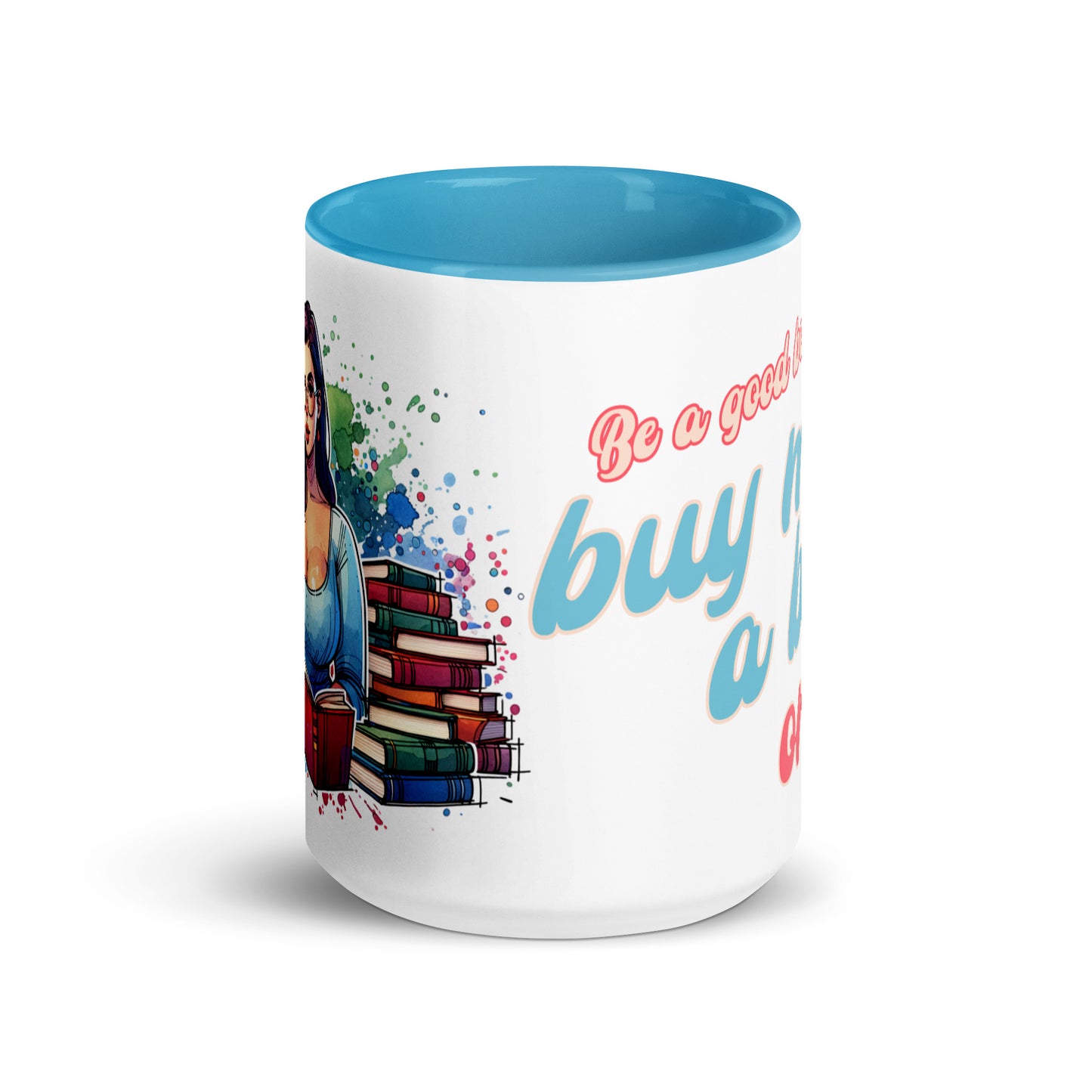 Buy Me Books Mug with Color Inside