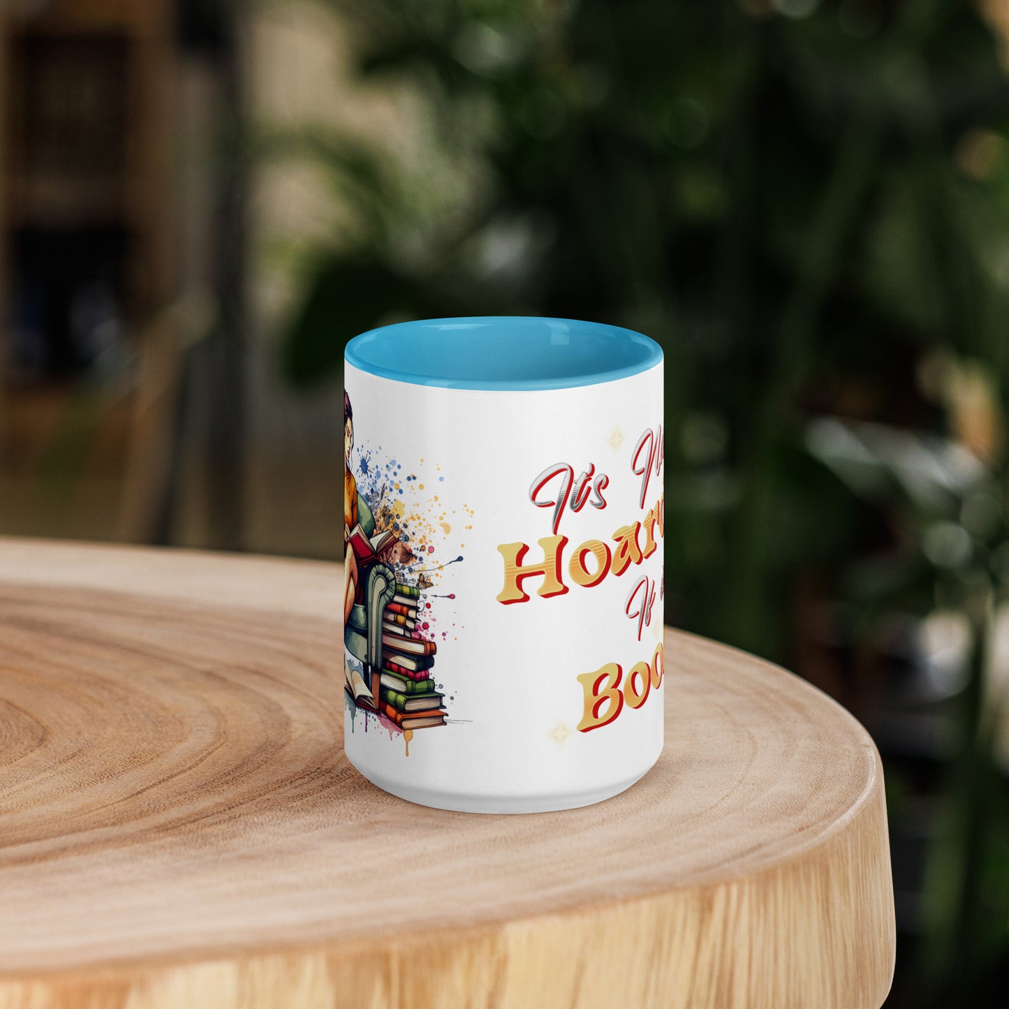 It's not hoarding if it's Books Mug with Color Inside