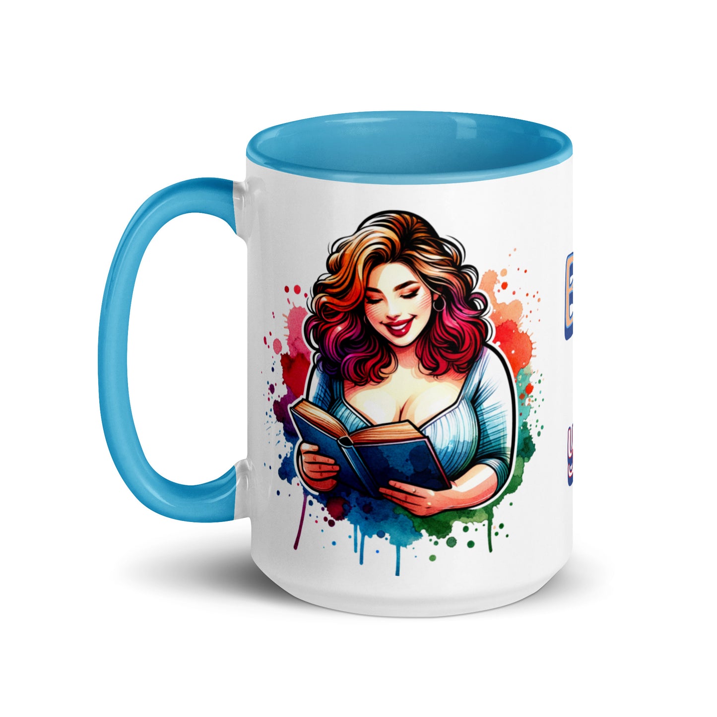 Books Make Me Happy, You Not So Much Mug with Color Inside