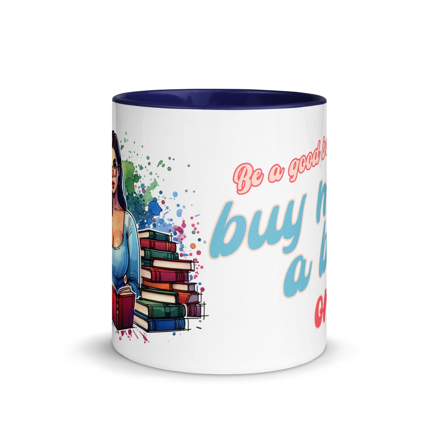 Buy Me Books Mug with Color Inside
