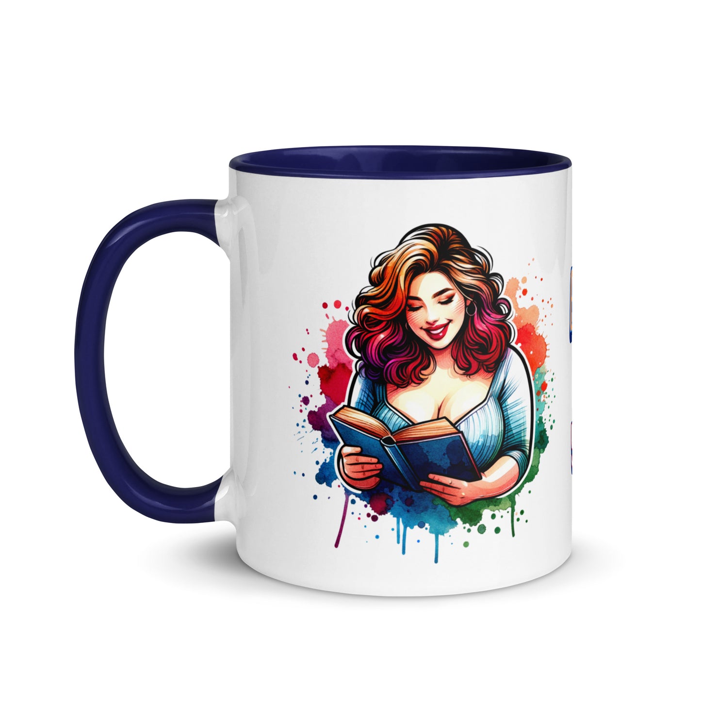 Books Make Me Happy, You Not So Much Mug with Color Inside