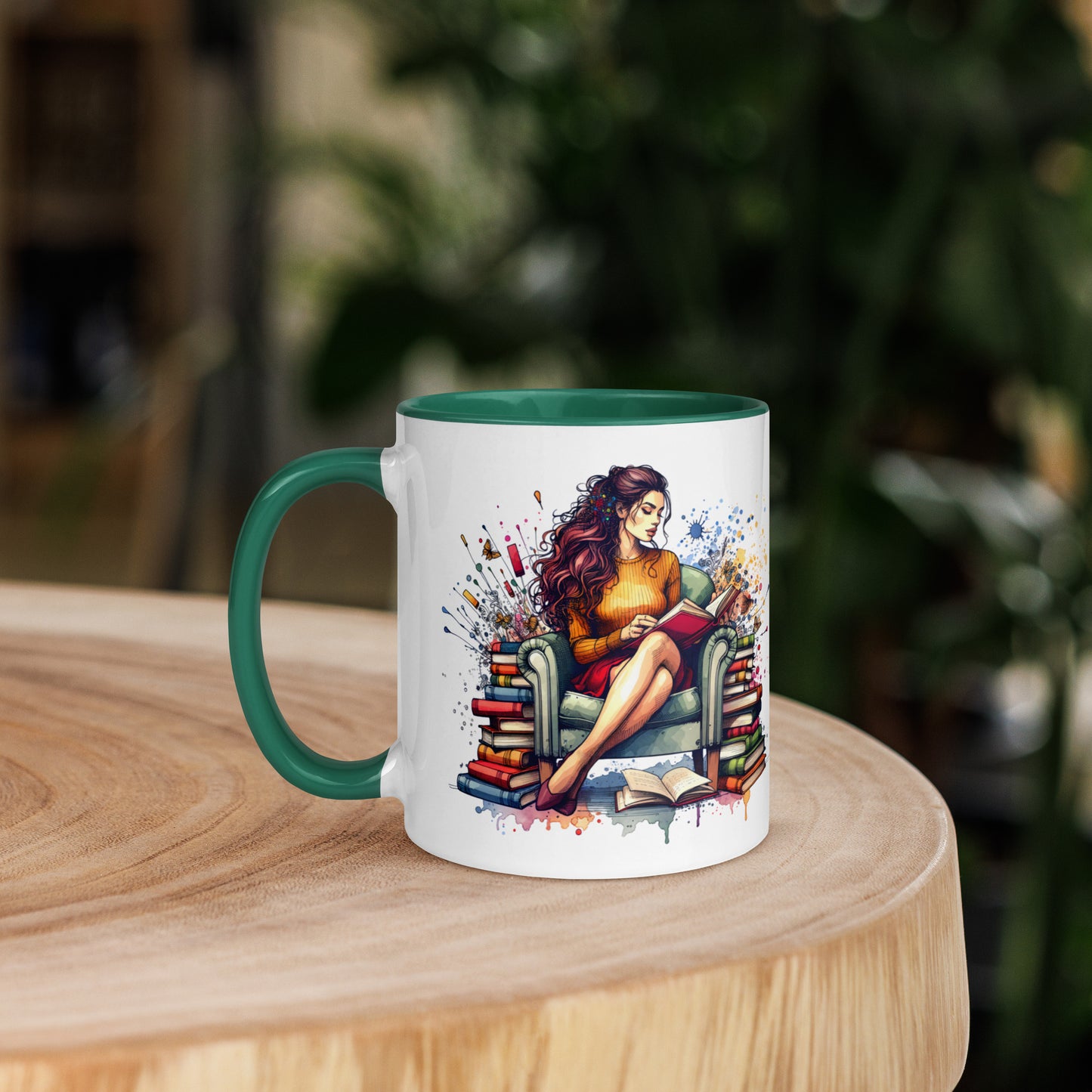 It's not hoarding if it's Books Mug with Color Inside