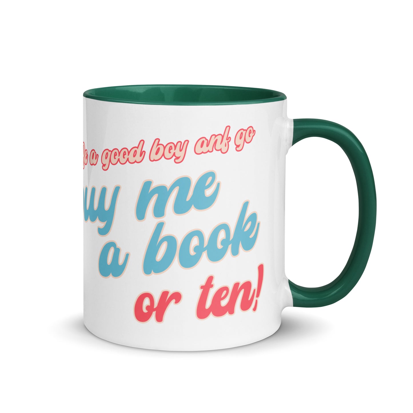 Buy Me Books Mug with Color Inside