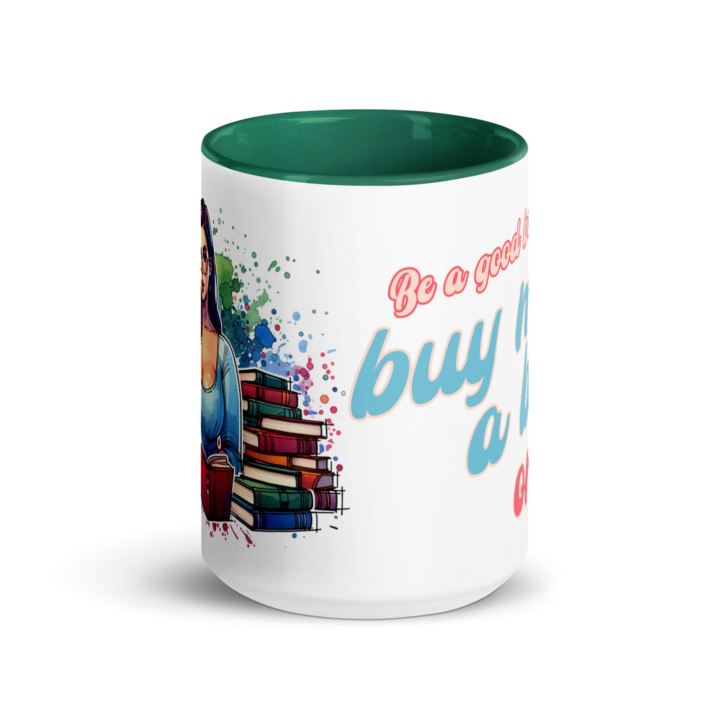 Buy Me Books Mug with Color Inside