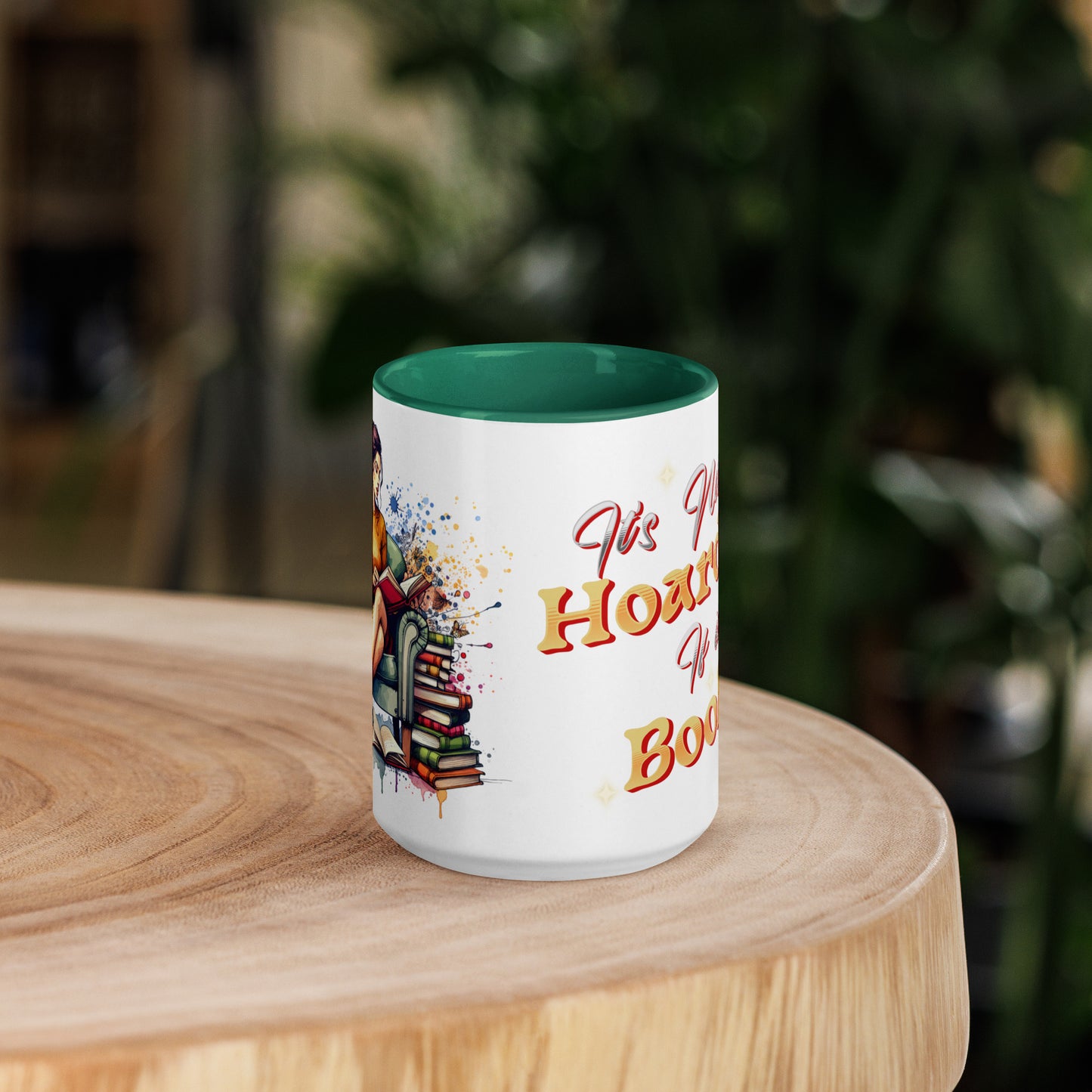 It's not hoarding if it's Books Mug with Color Inside