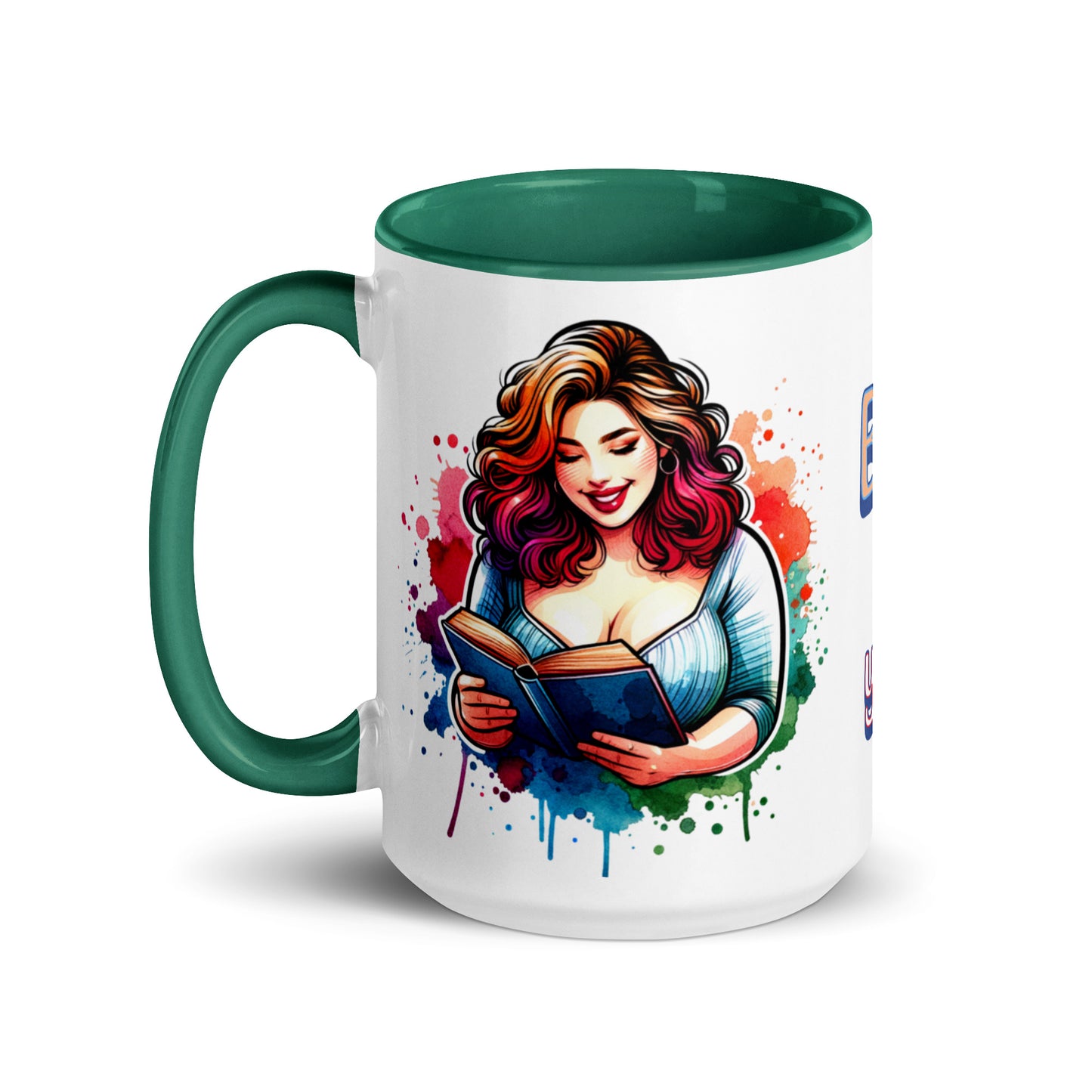 Books Make Me Happy, You Not So Much Mug with Color Inside