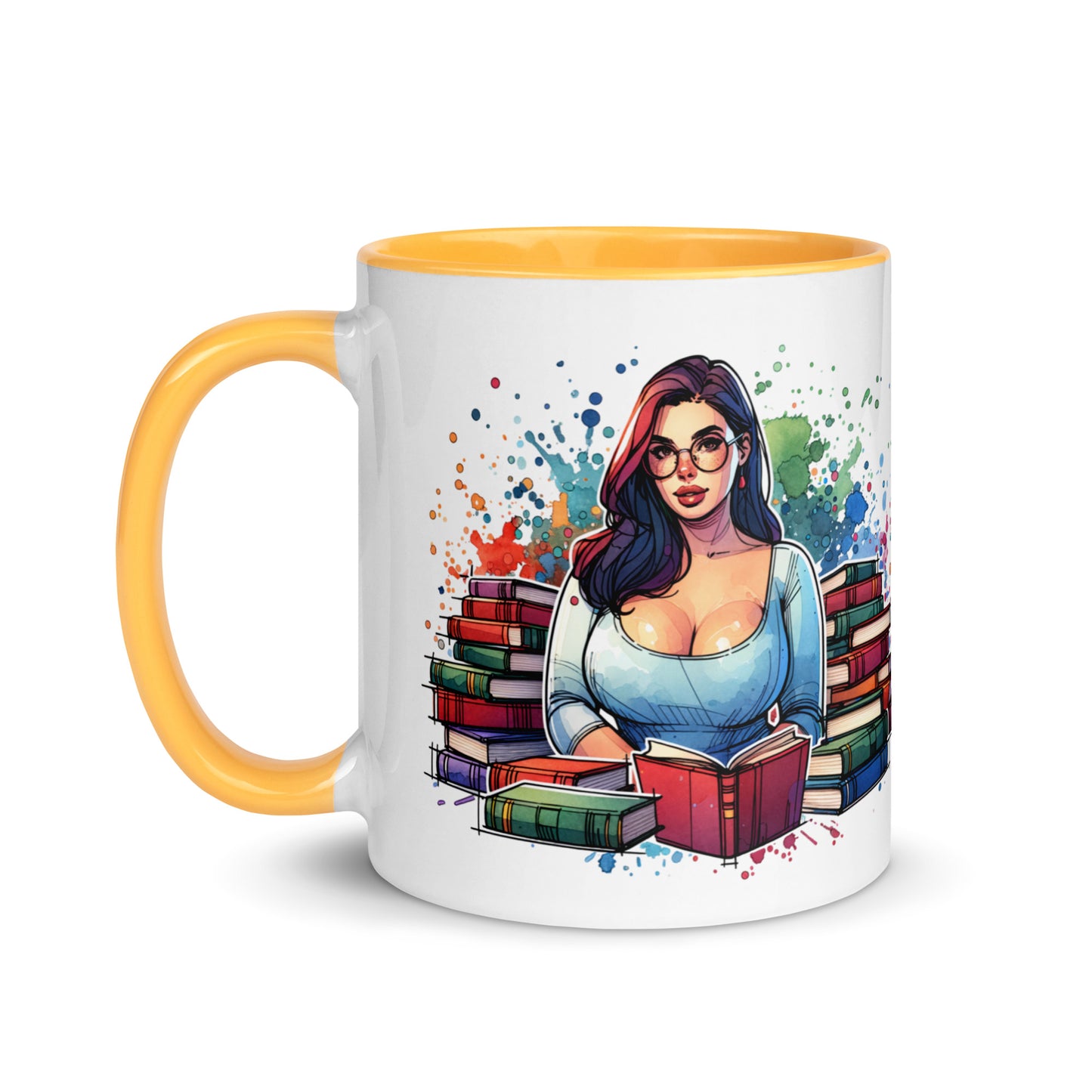 Buy Me Books Mug with Color Inside