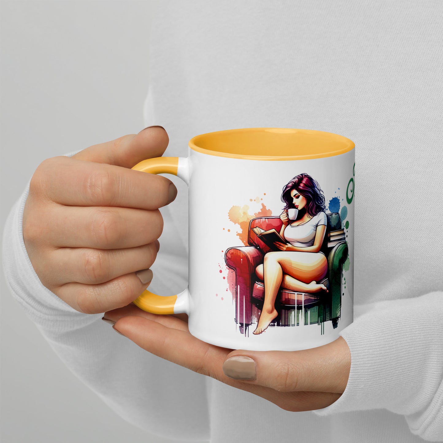 My Weekend Plans Mug with Color Inside
