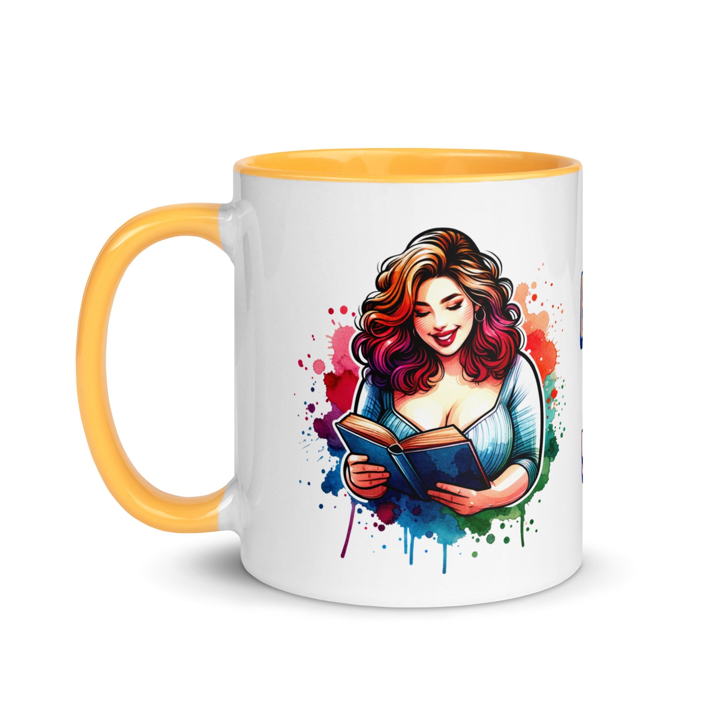 Books Make Me Happy, You Not So Much Mug with Color Inside