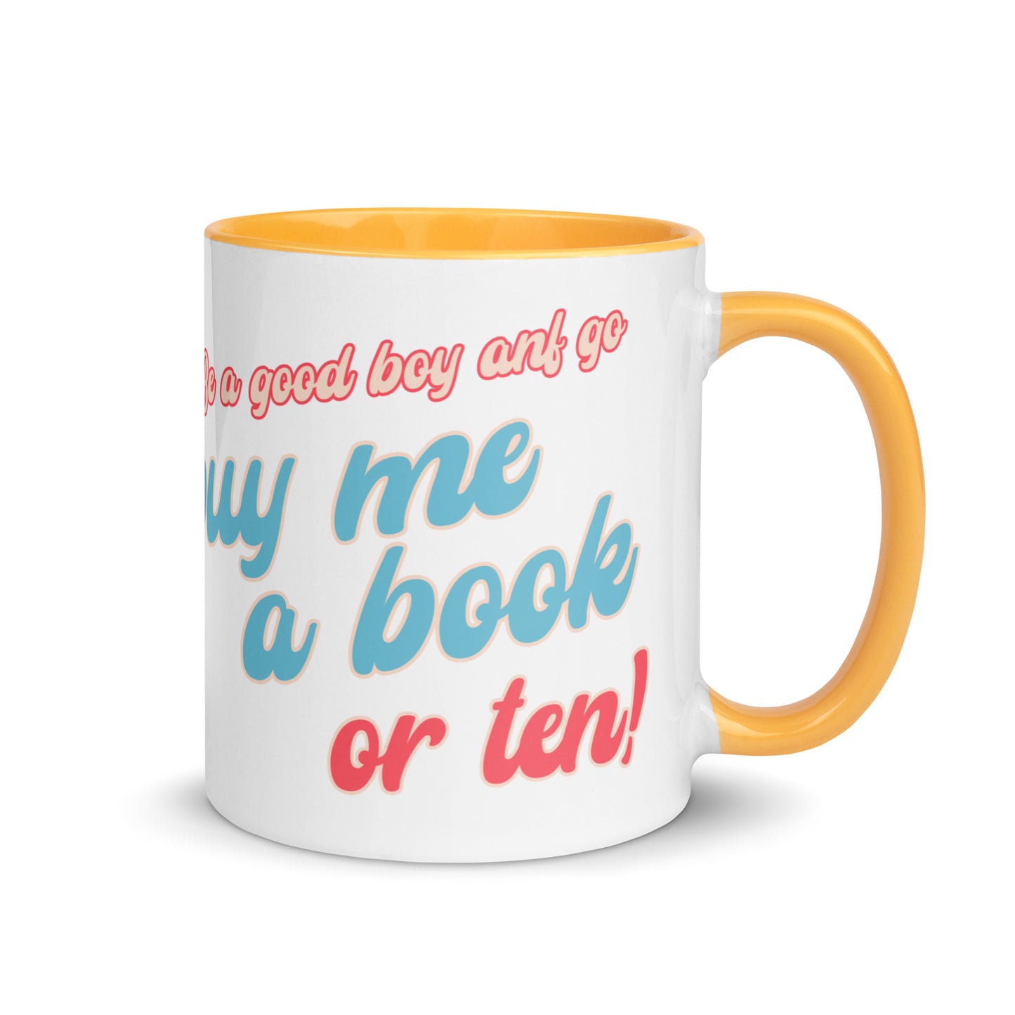Buy Me Books Mug with Color Inside
