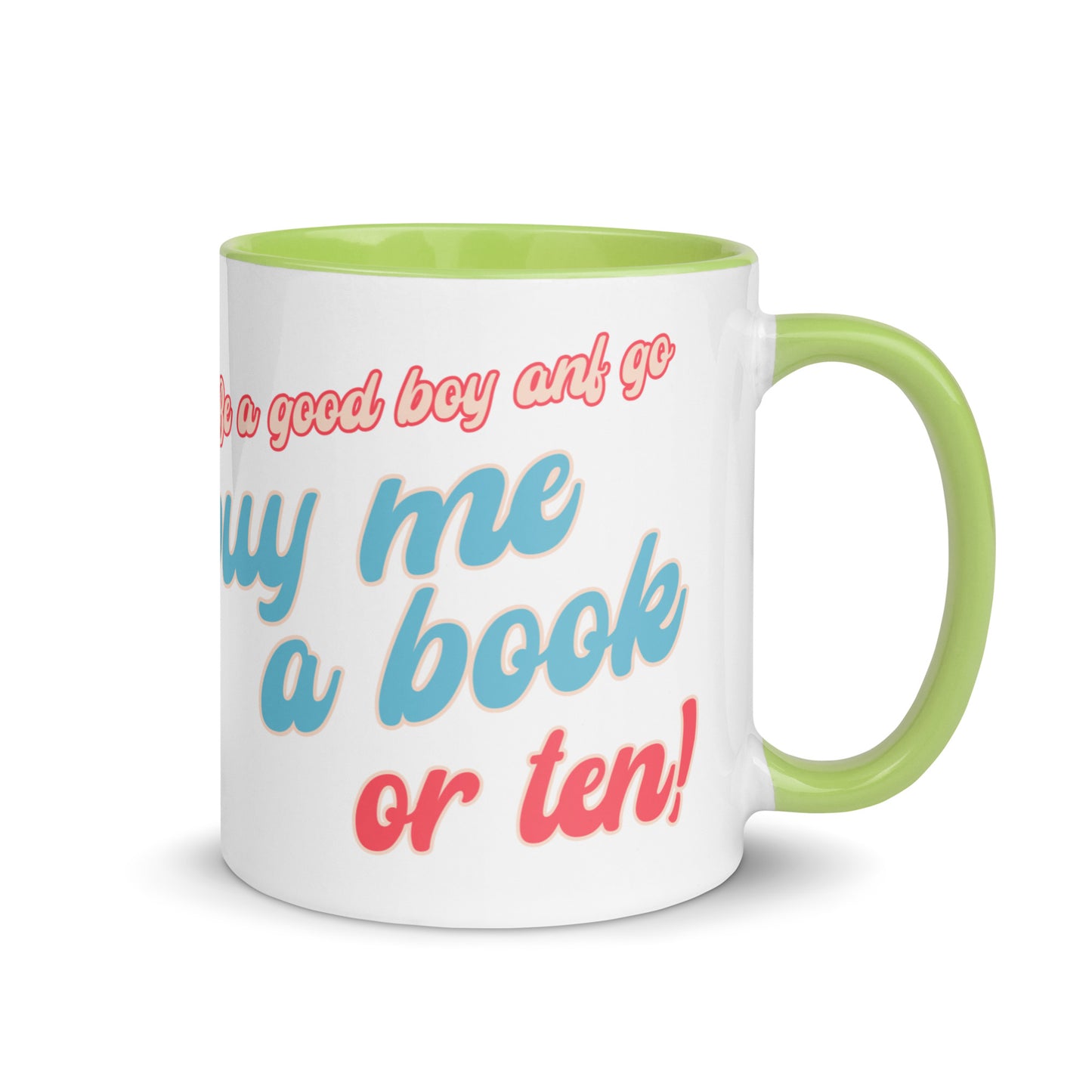 Buy Me Books Mug with Color Inside