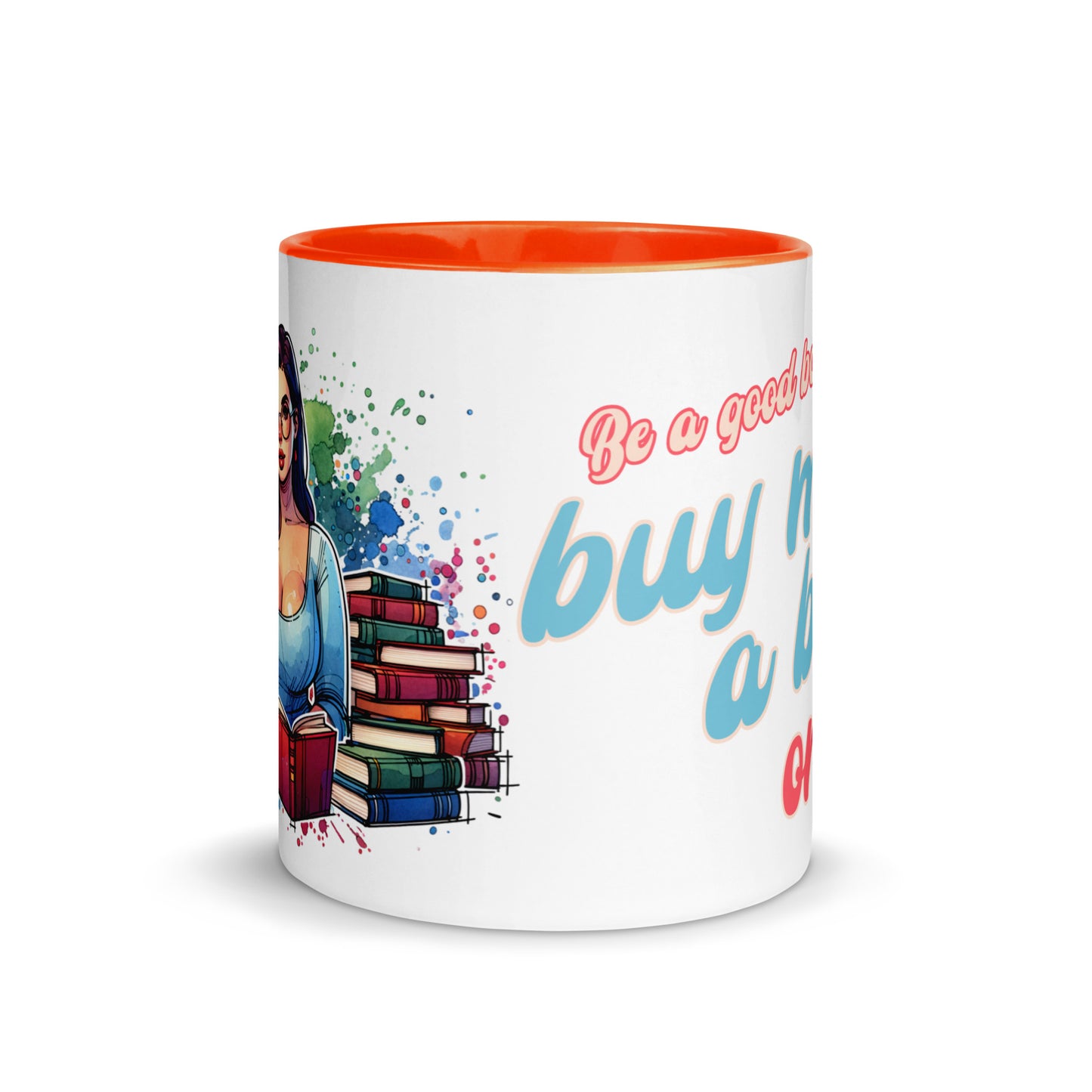 Buy Me Books Mug with Color Inside