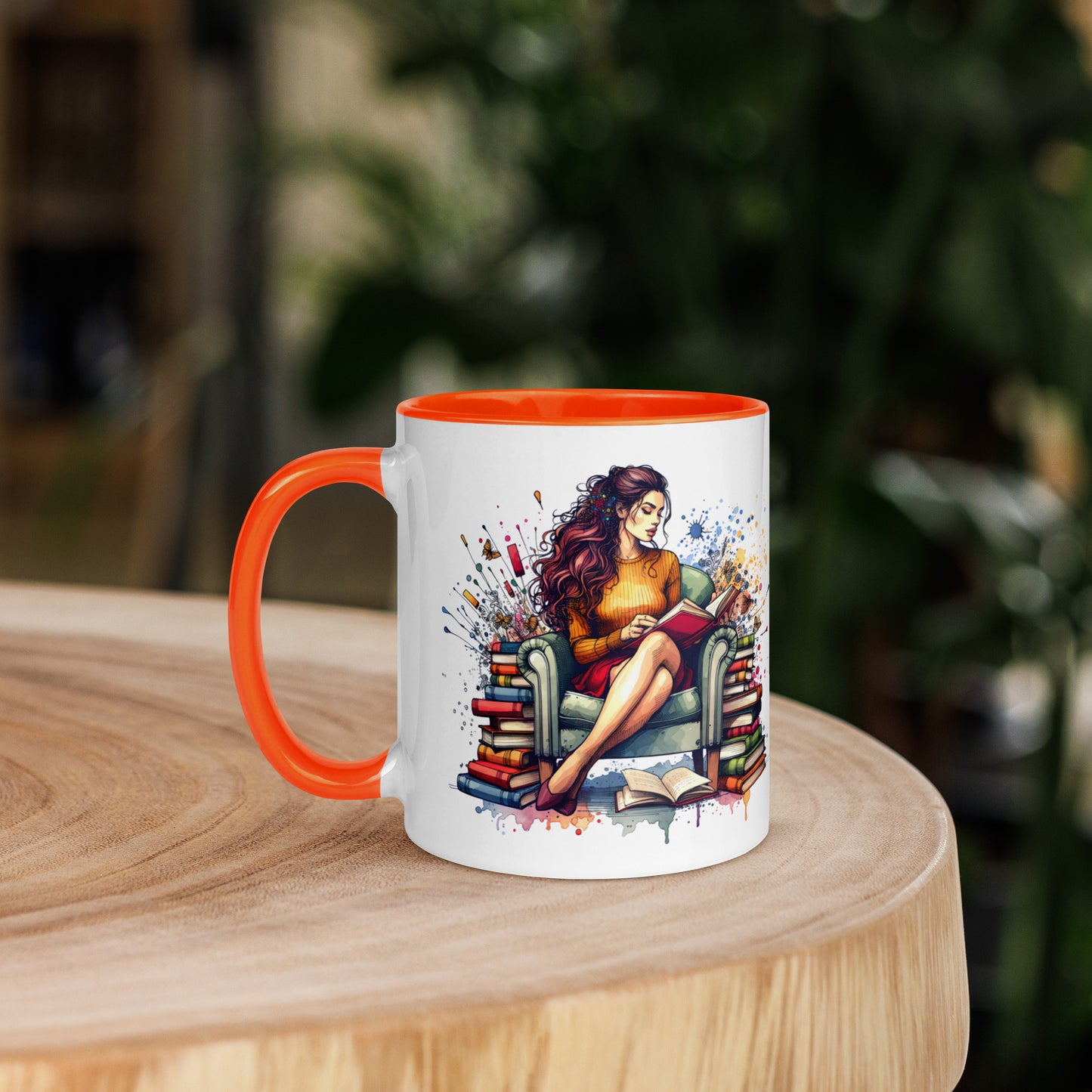 It's not hoarding if it's Books Mug with Color Inside